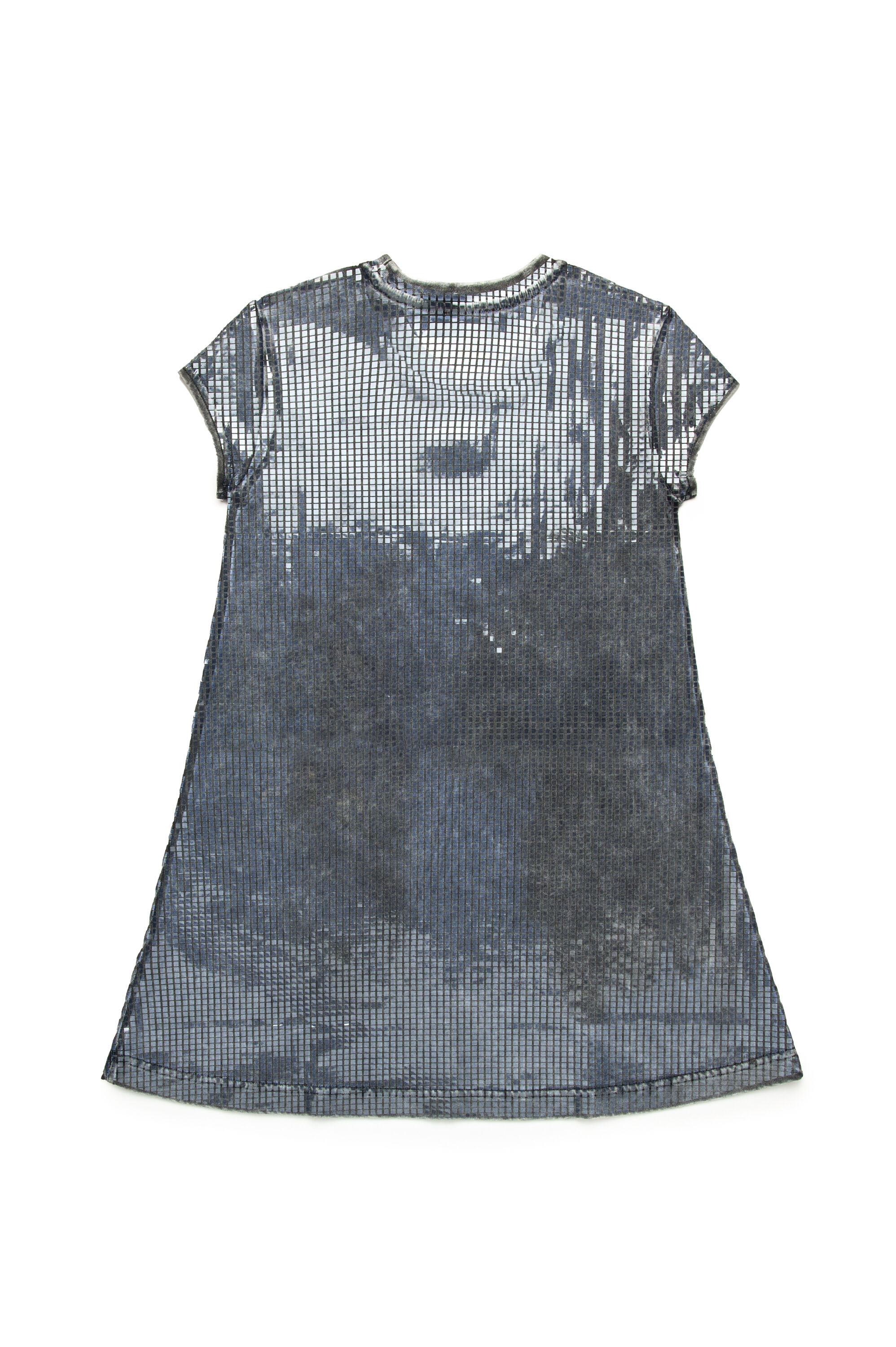 Diesel - DFEIL, Robe t-shirt avec effet pailleté Femme in Noir - 2