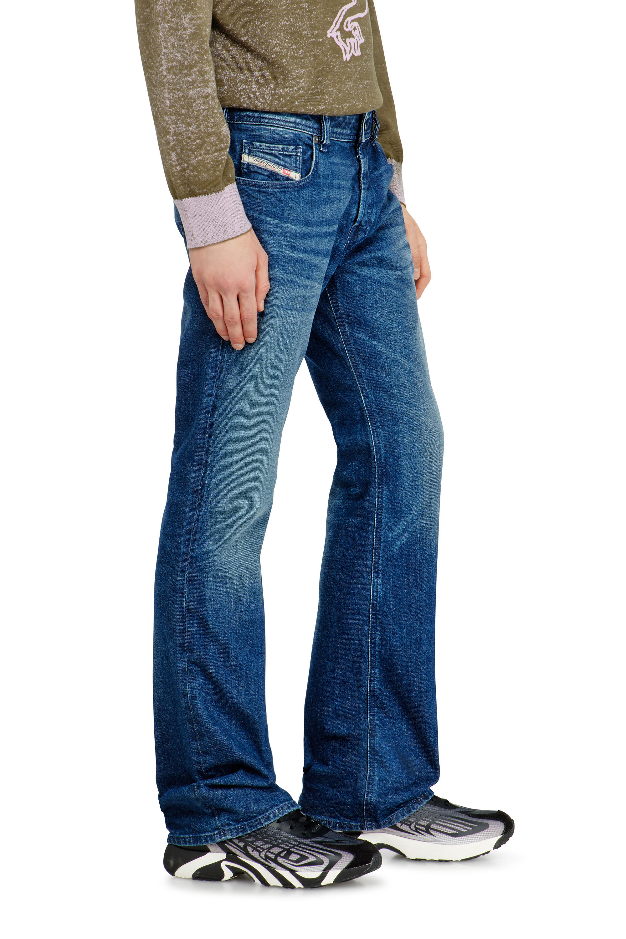 Diesel - Bootcut Jeans 2007 Zatiny 09L51 Homme, Bleu Fonc&eacute; - Image 7