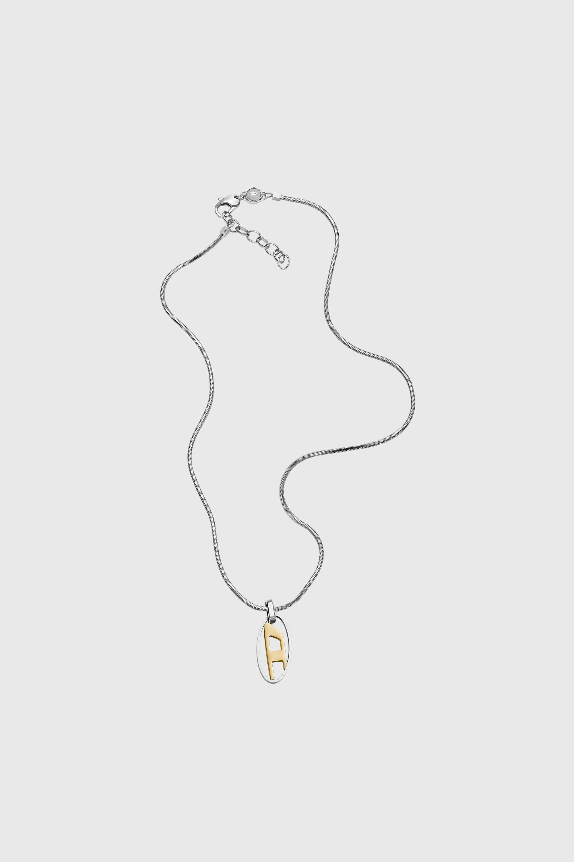 Diesel - DX1421, Collier pendentif en acier inoxydable bicolore Mixte in Gris argent&eacute; - 1