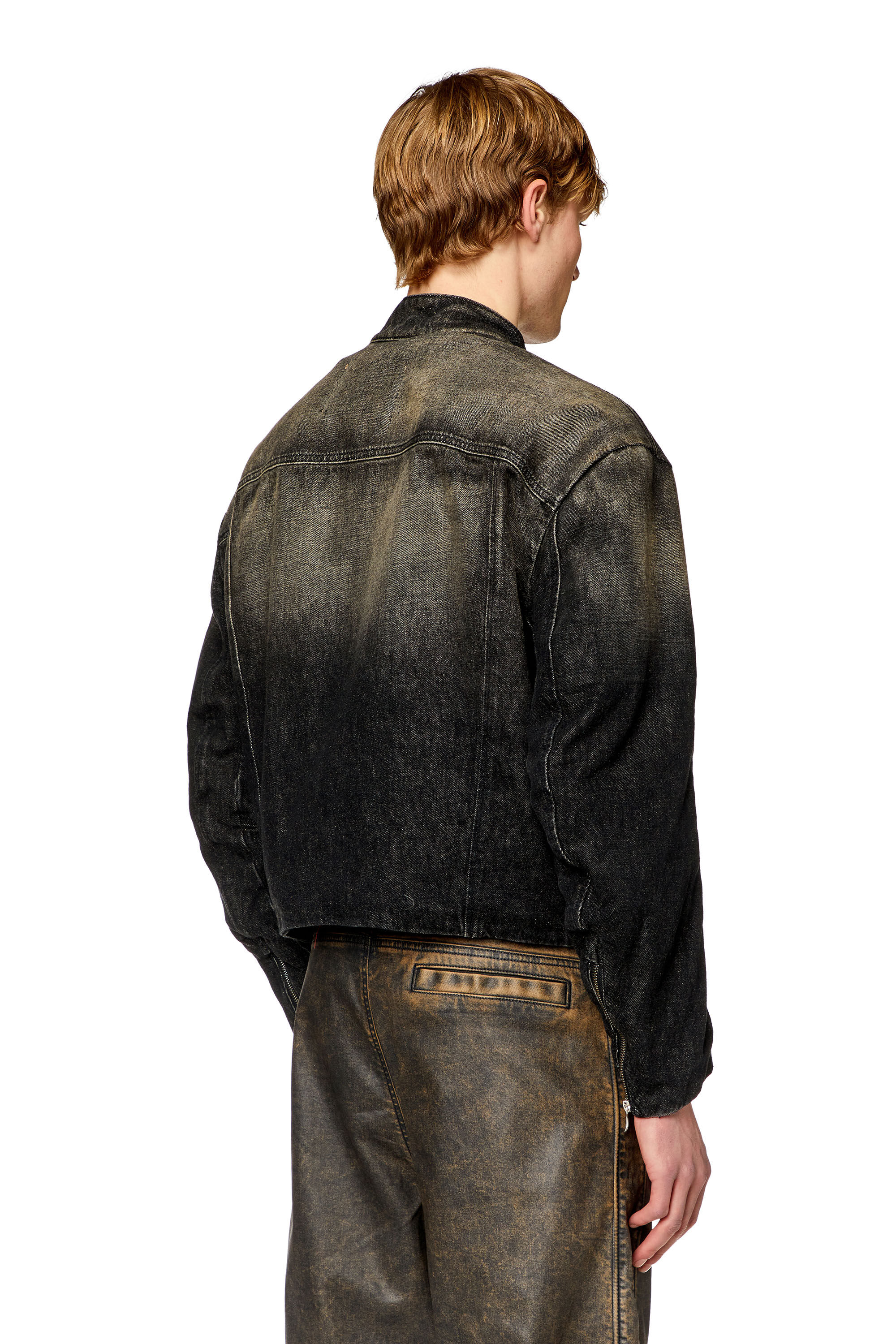 Veste en jean shop sans manche homme diesel