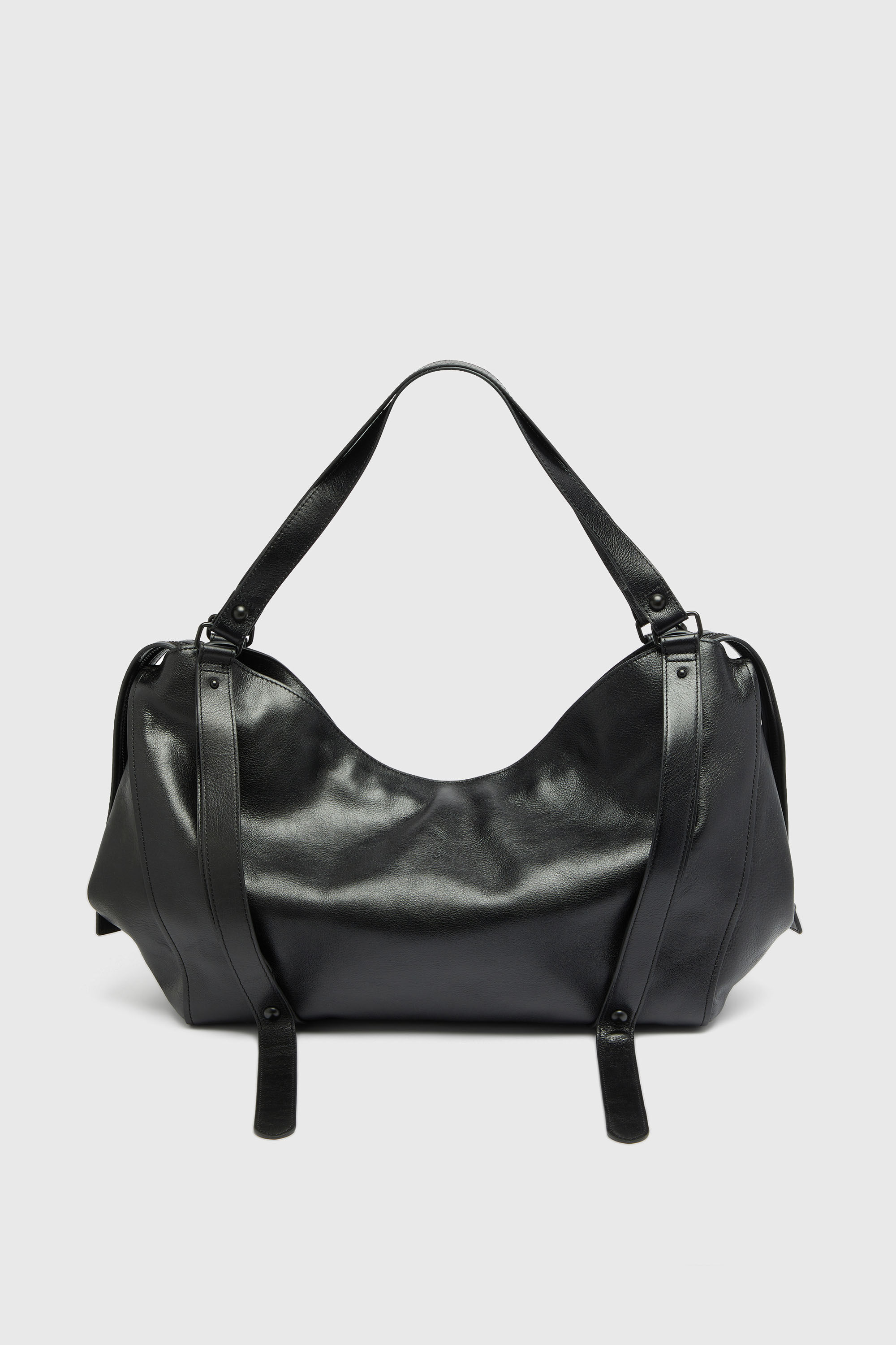 Diesel - D-ONE TOPHANDLE L, D-One-Sac large &agrave; poign&eacute;e sup&eacute;rieure en cuir Mixte in Noir - 3