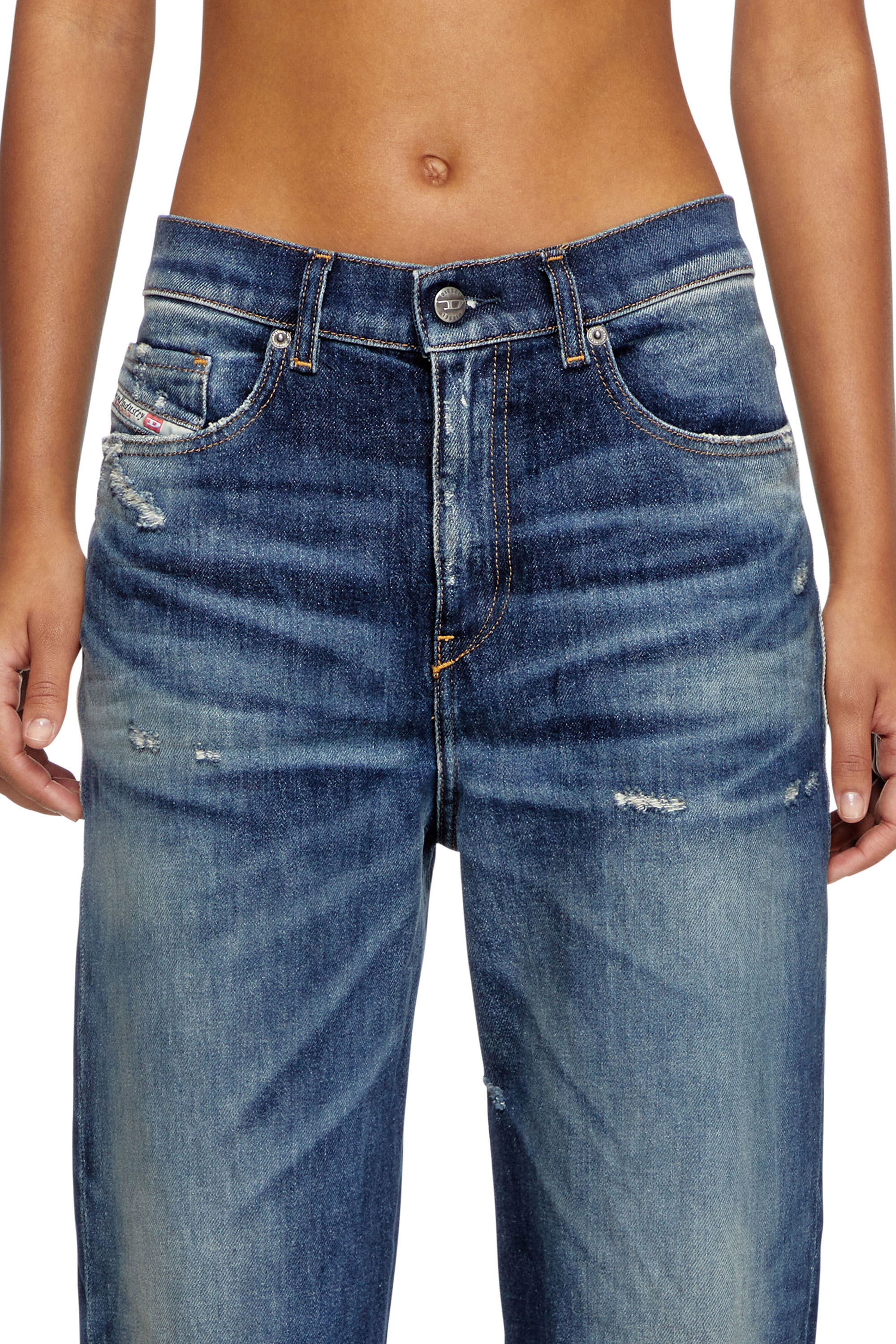 Jeans Regular Femme Bleu Fonce Diesel 2016 D Air