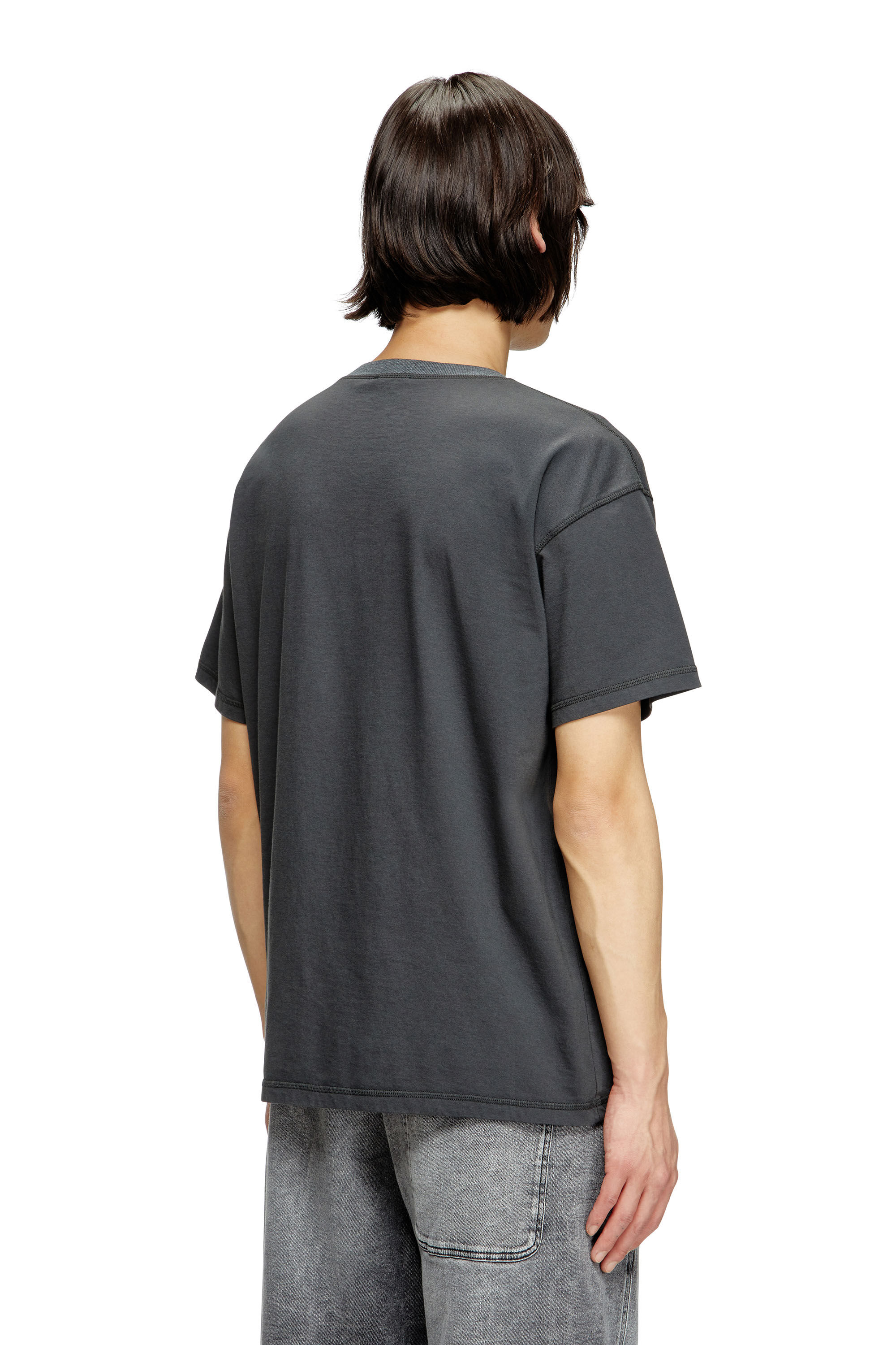 Diesel - T-NORM-HOSHI, T-shirt avec imprimé collier à breloques Mixte in Gris - 4