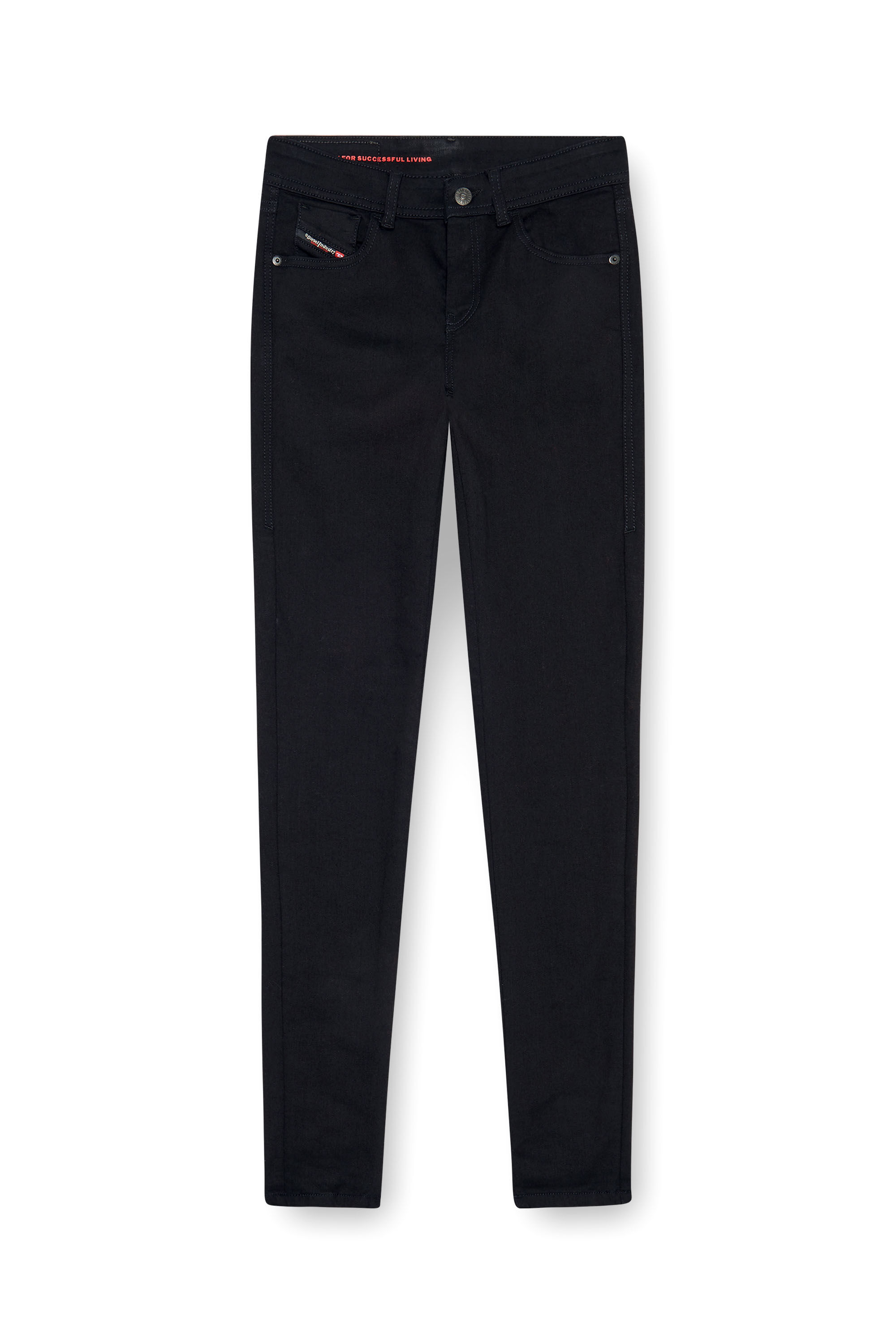 Diesel - Skinny Jeans 2017 Slandy 069EF Femme, Noir/Gris fonc&eacute; - Image 6