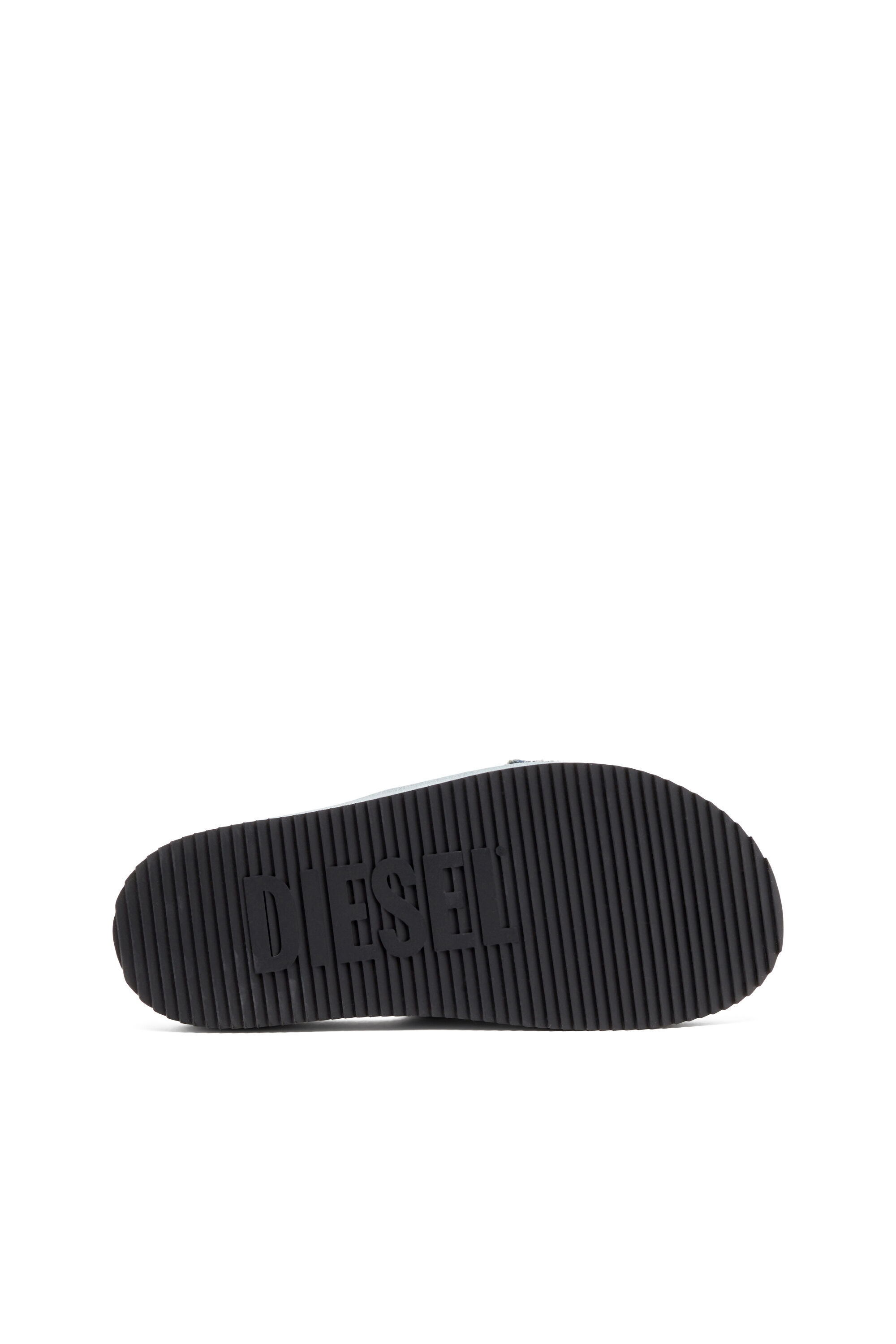 Diesel - SA-SLIDE D OVAL, Sa-Slide D-Claquettes en denim vieilli Mixte in Bleu - 5