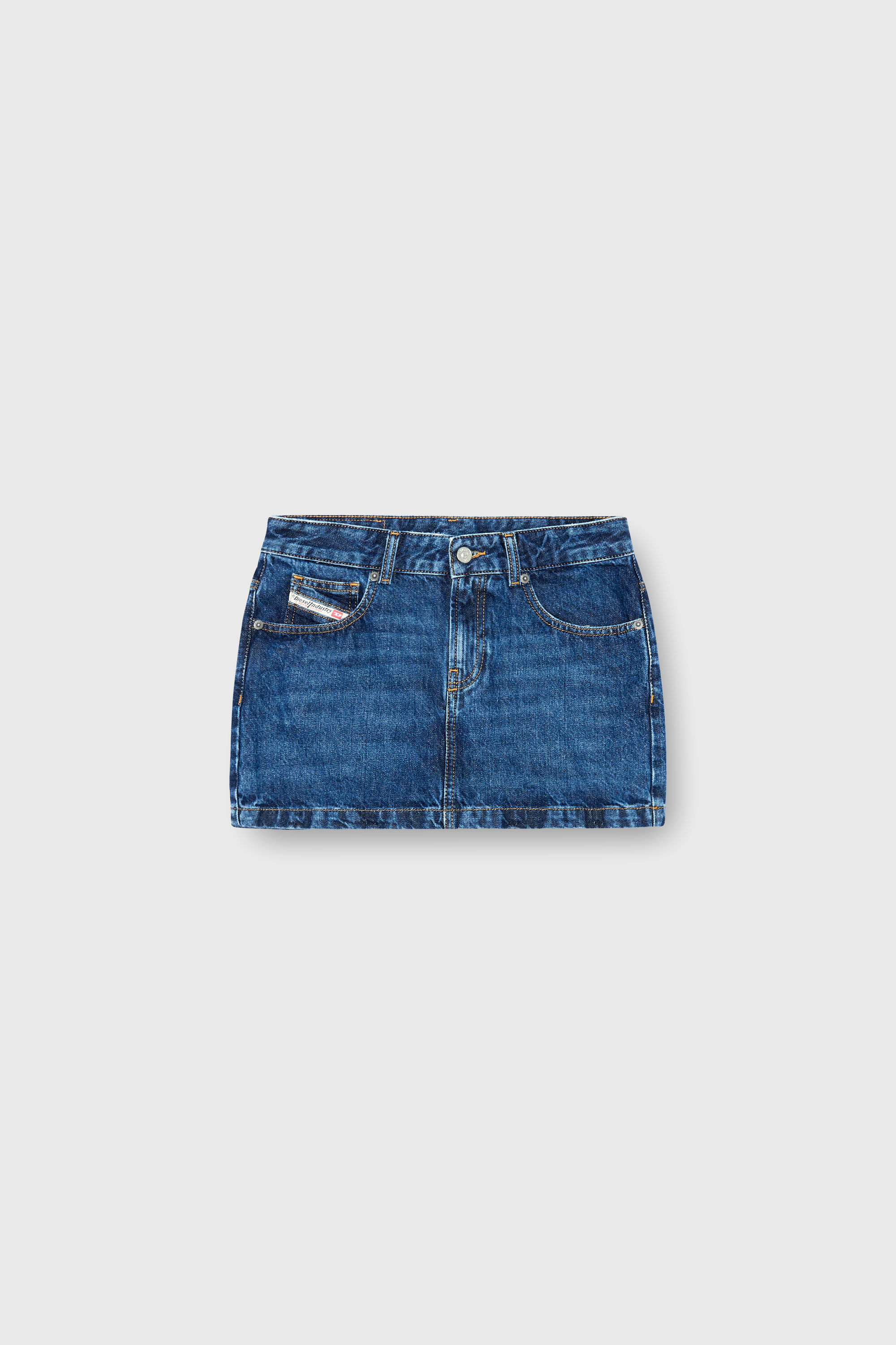 Diesel - DE-RON, Minijupe en denim Femme in Bleu - 2