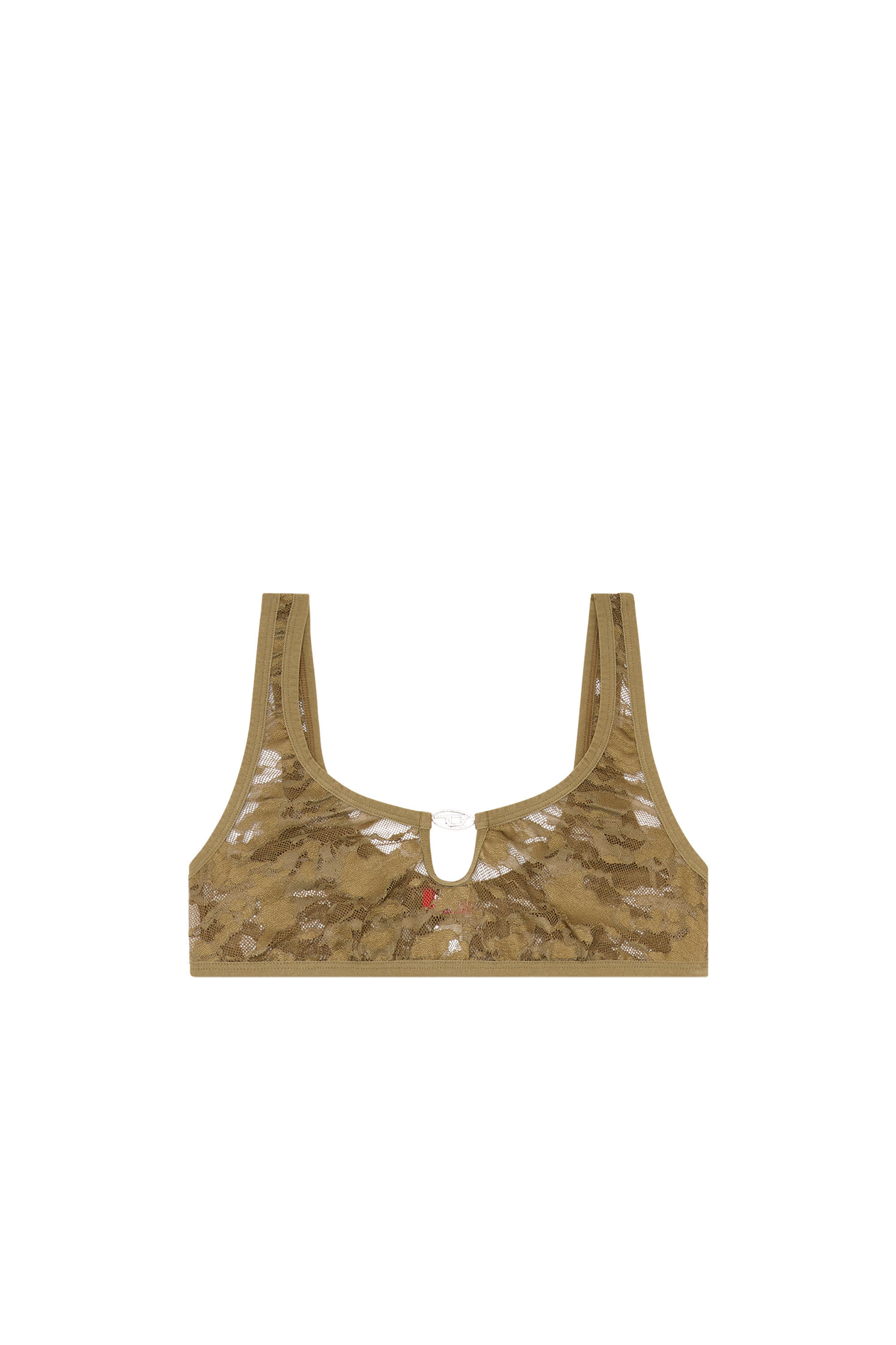 Diesel - UFSB-D-OVAL-LACE-BRALETTE, Vert Militaire - Image 1