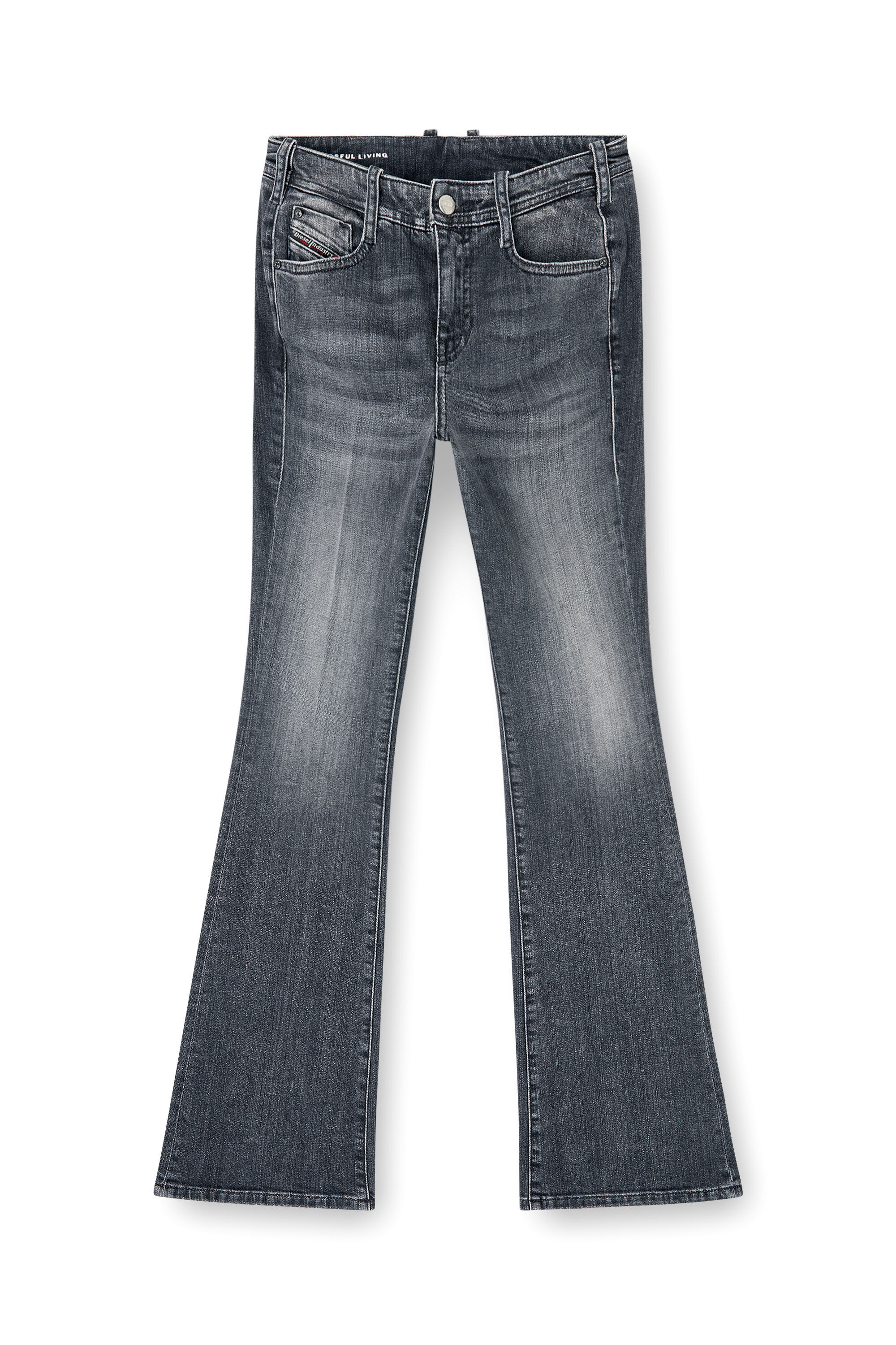 Diesel - Bootcut Jeans 1969 D-Ebbey 09K98 Femme, Noir/Gris fonc&eacute; - Image 2