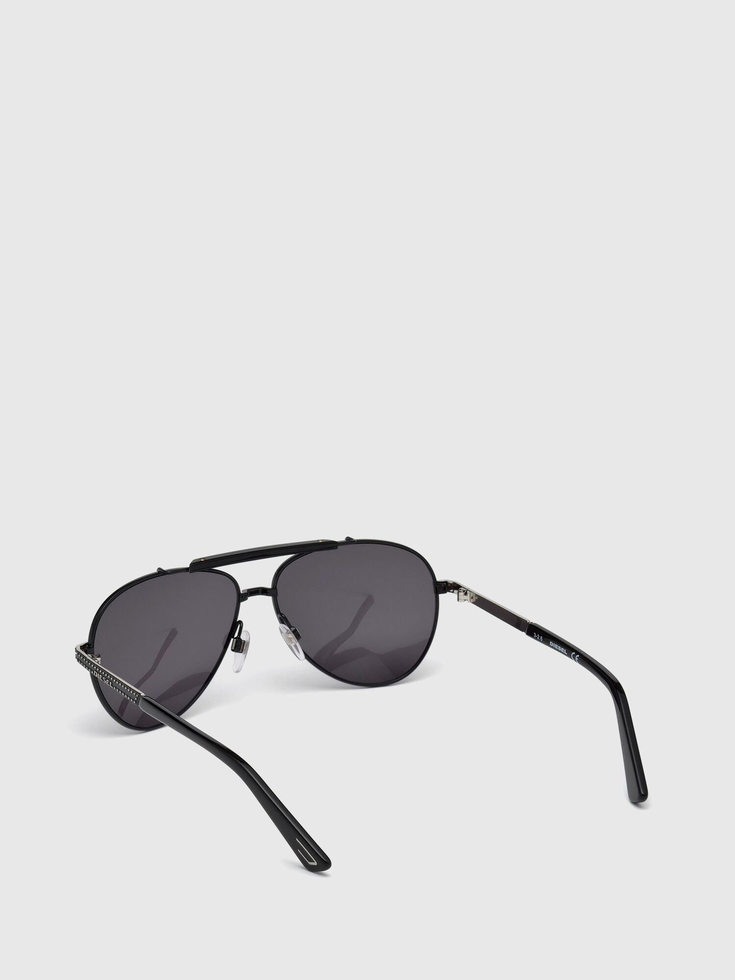 Diesel - DL0238, Lunettes aviateur classiques Homme in Noir - 3