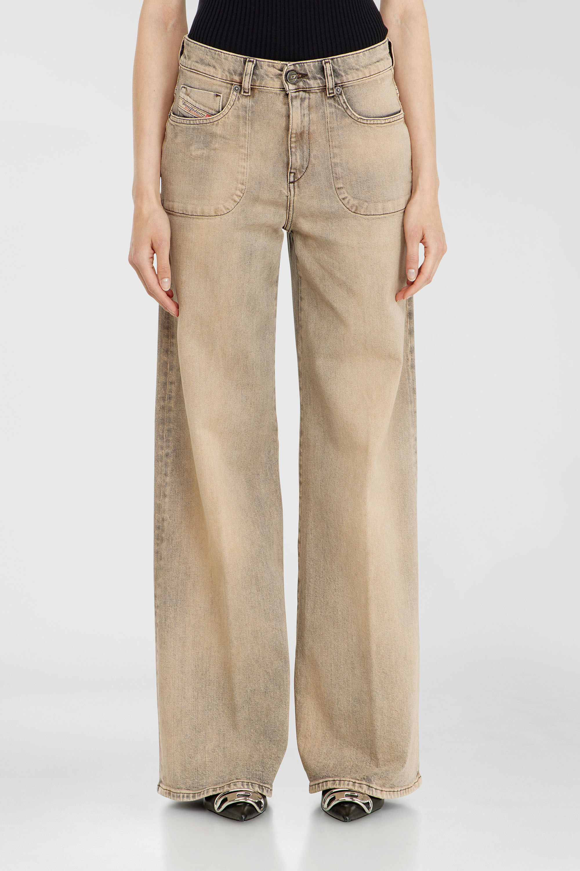 Diesel - Flare Jeans 1978 D-Akemi 09P53 Femme, Beige - Image 4