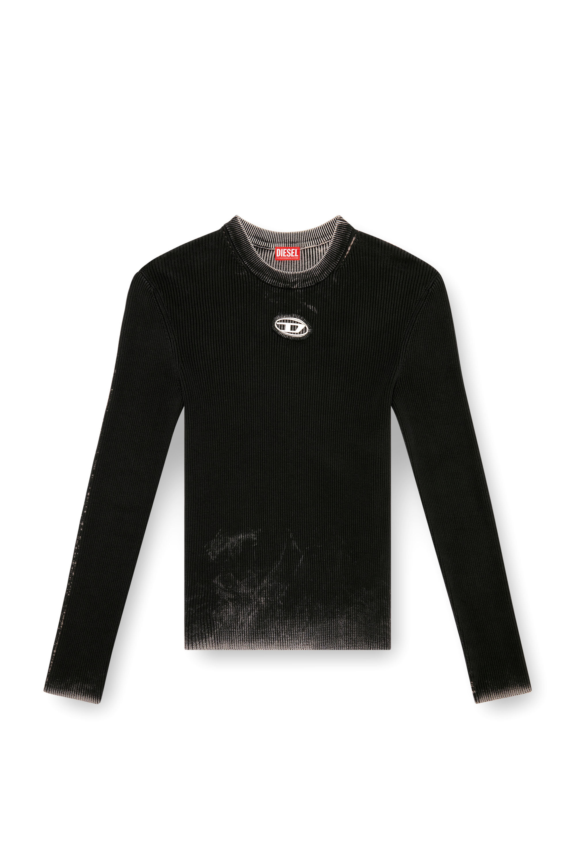 Diesel - K-DARIN-A, Pull cut-out avec Oval D Homme in Noir - 2
