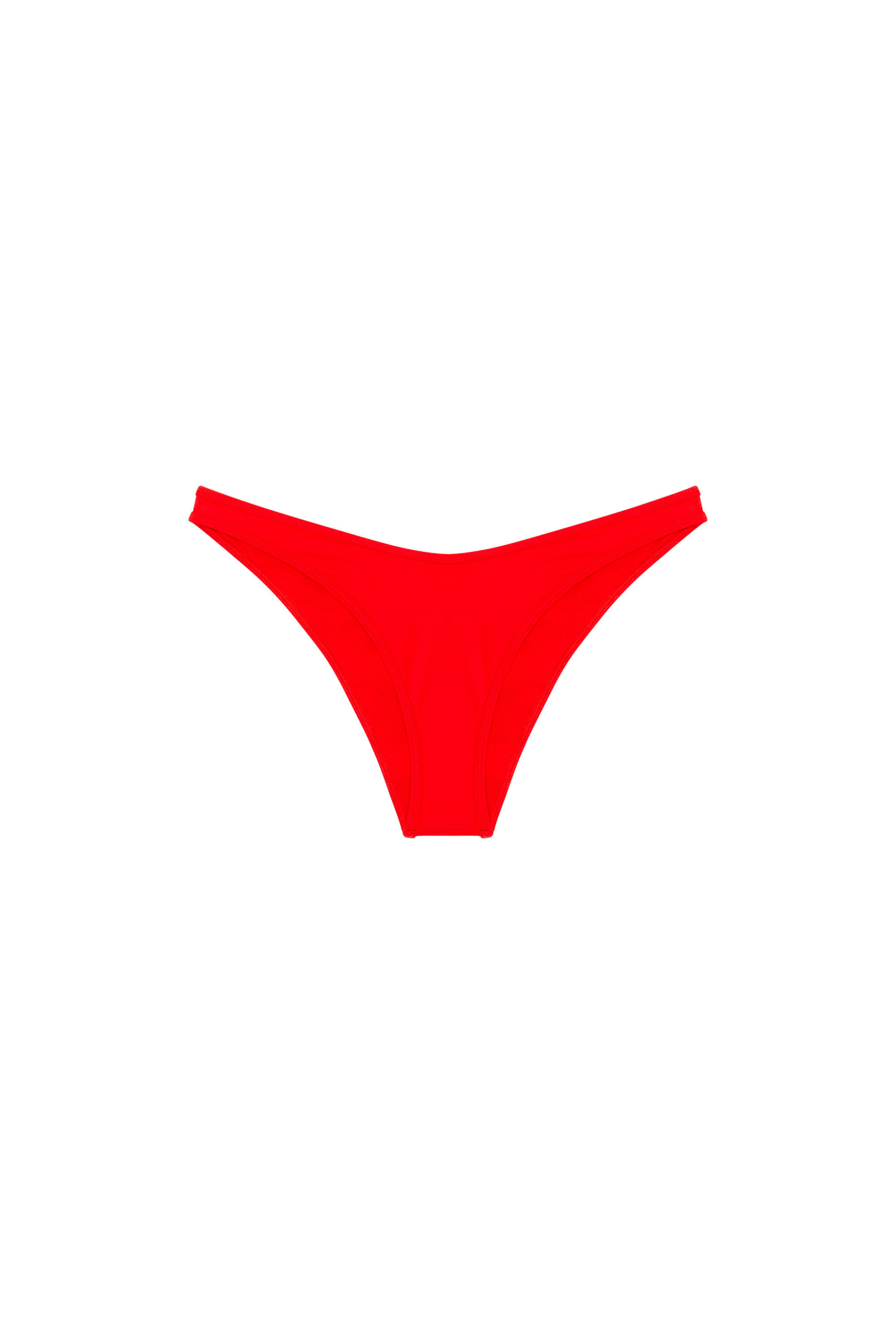 Diesel - BFPN-BRAZILIAN, Femme Bas de bikini avec logo Diesel découpé in Rouge - Image 4