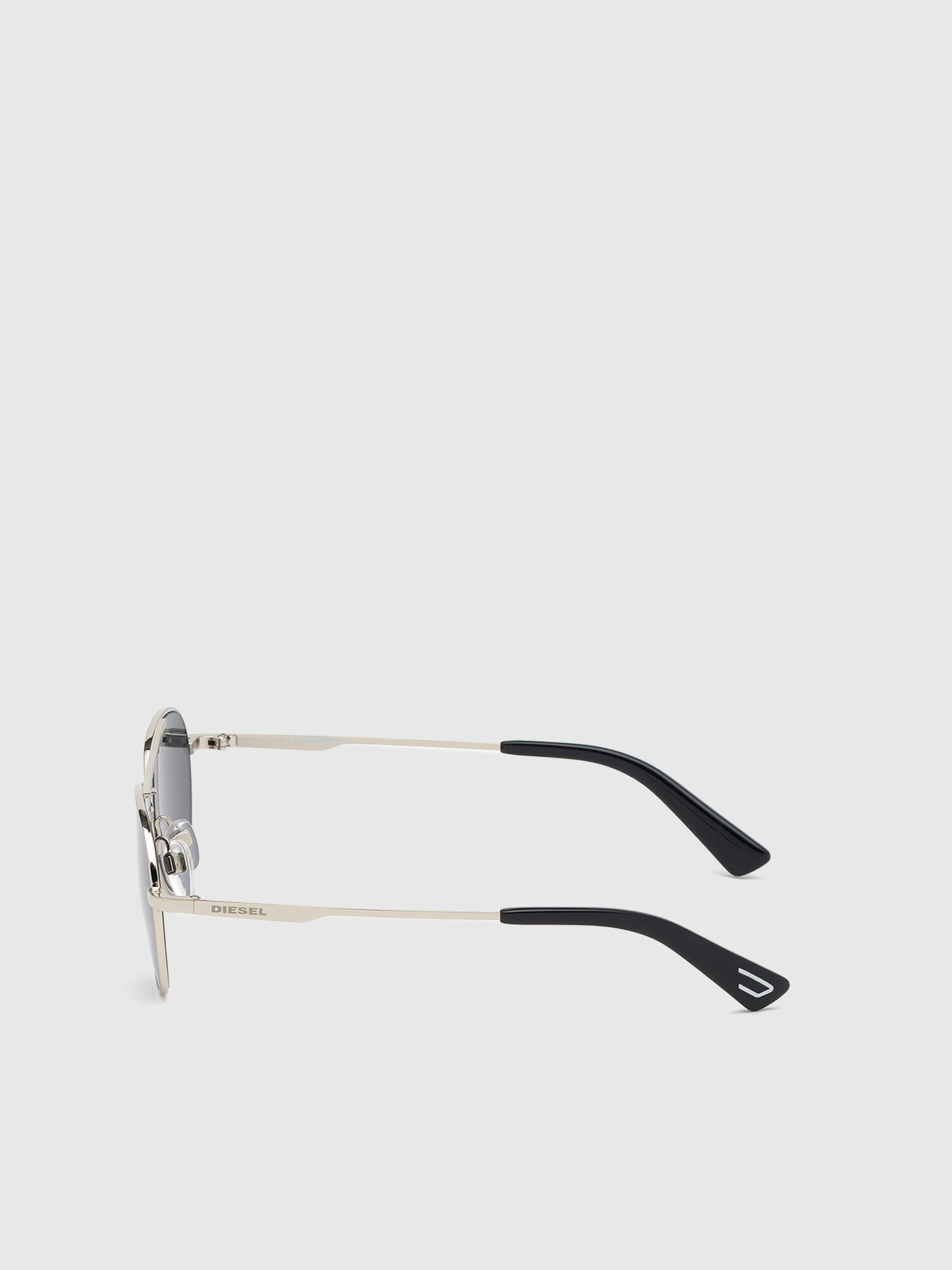 Diesel - DL0291, Lunettes de soleil de forme pilote en métal Mixte in Gris argenté - 3