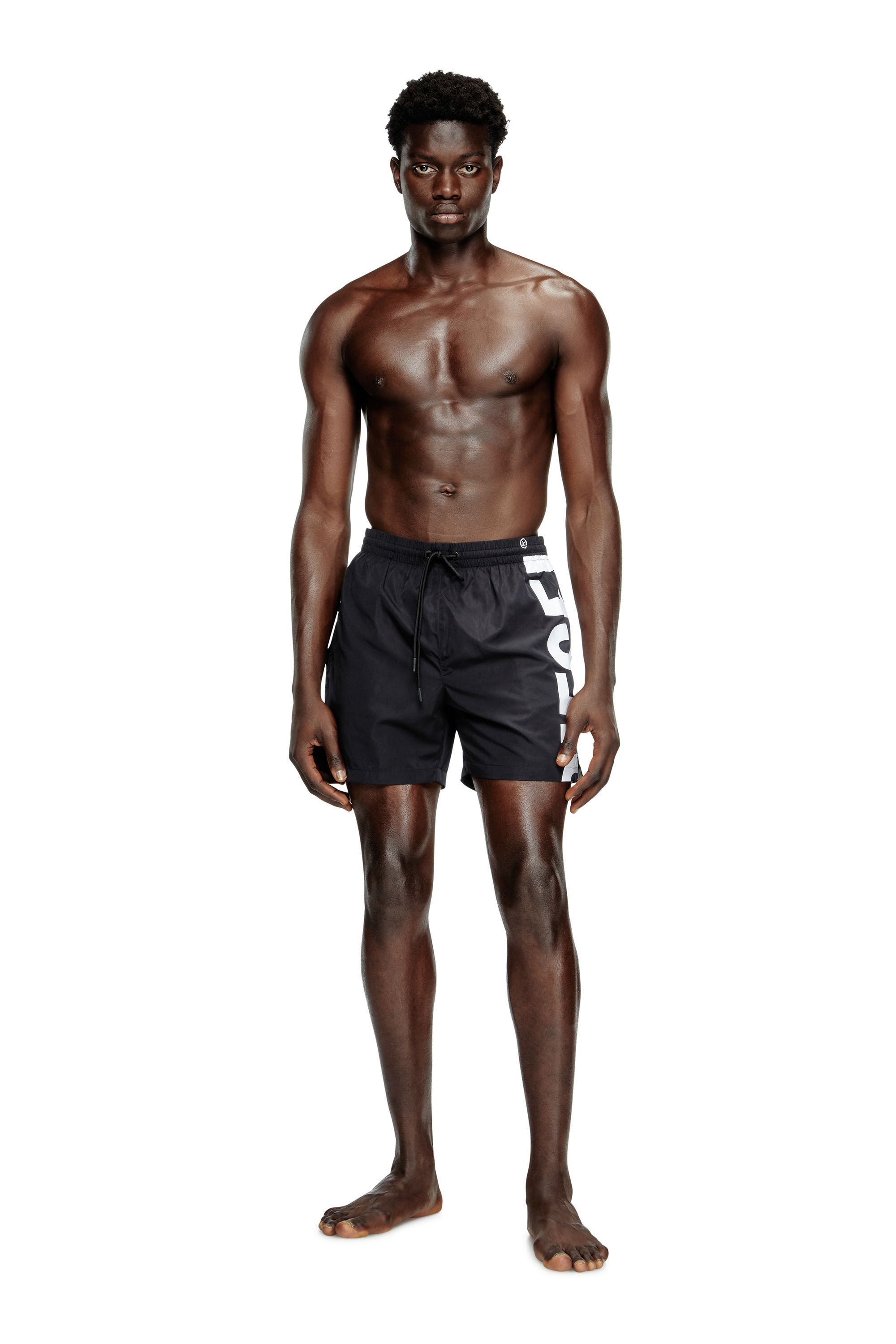 Diesel - RIO-41-D-CORE, Short de bain mi-long avec maxi logo Homme in Polychrome - 2