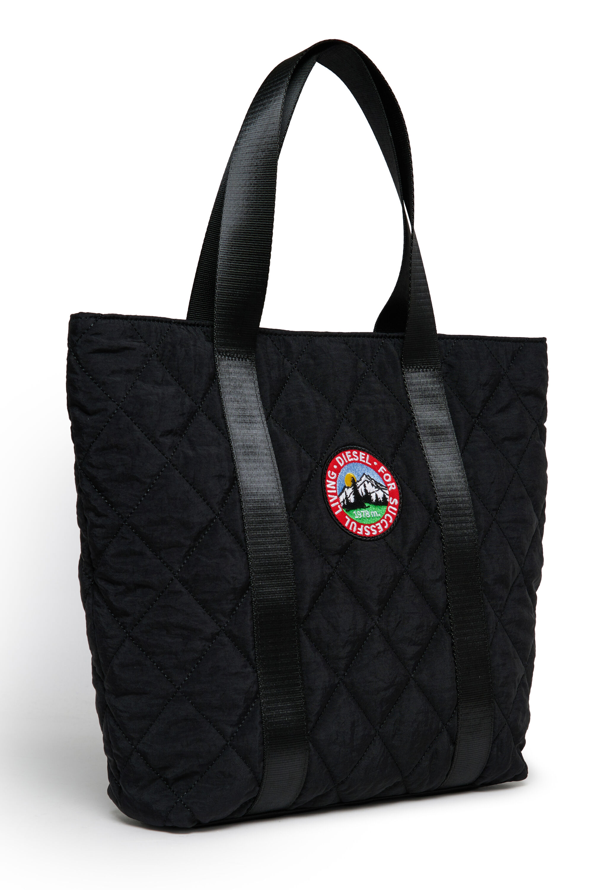 Diesel - WMONTY, WMONTY - Sac cabas en nylon matelass&eacute; Femme in Noir - 3