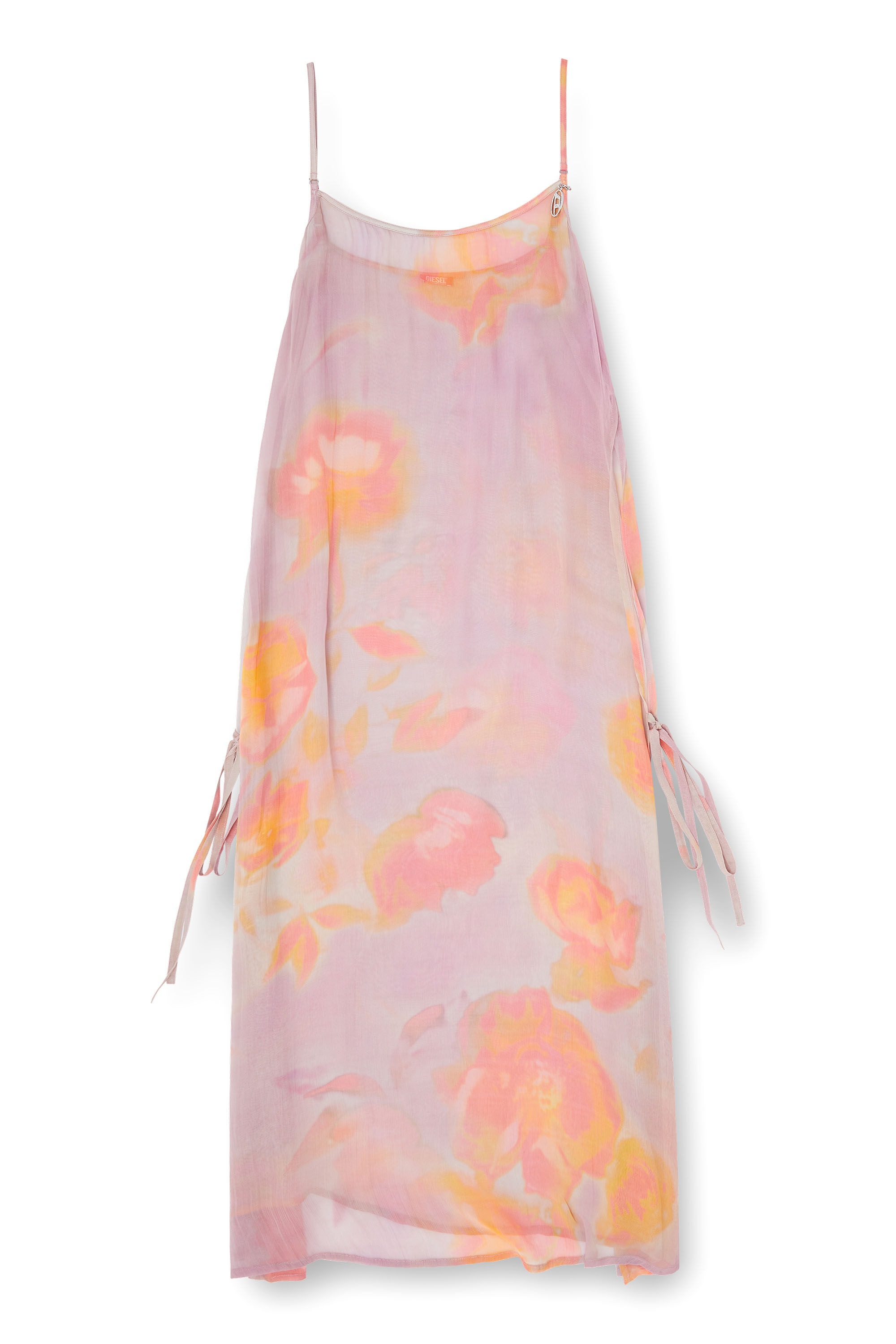 Diesel - VANYA-UTLT, Robe de plage en chiffon &agrave; motif floral Femme in ToBeDefined - 5