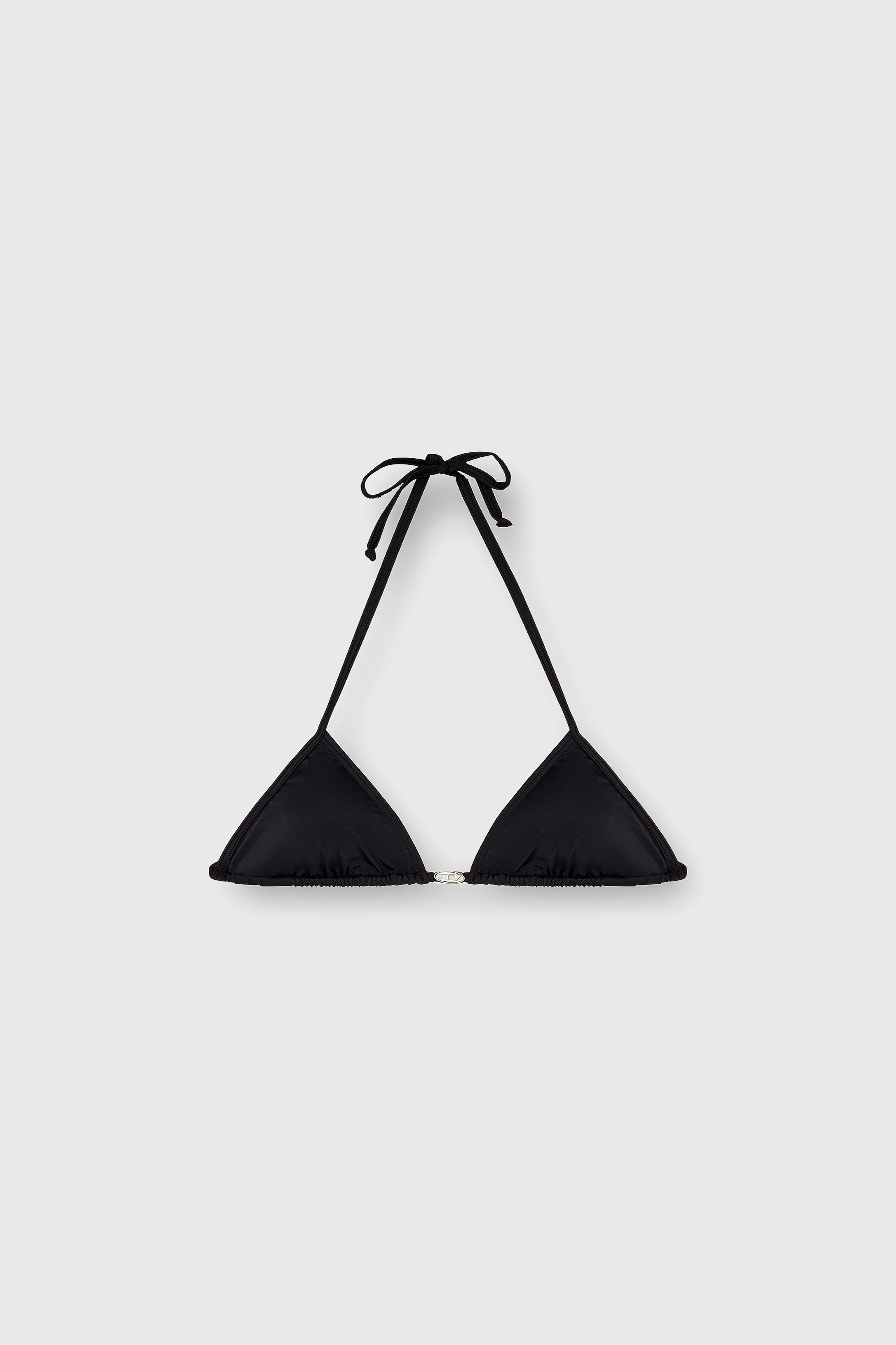 Diesel - ELETTRA-DNM, Haut de bikini en nylon &agrave; nouer Femme in Noir - 4