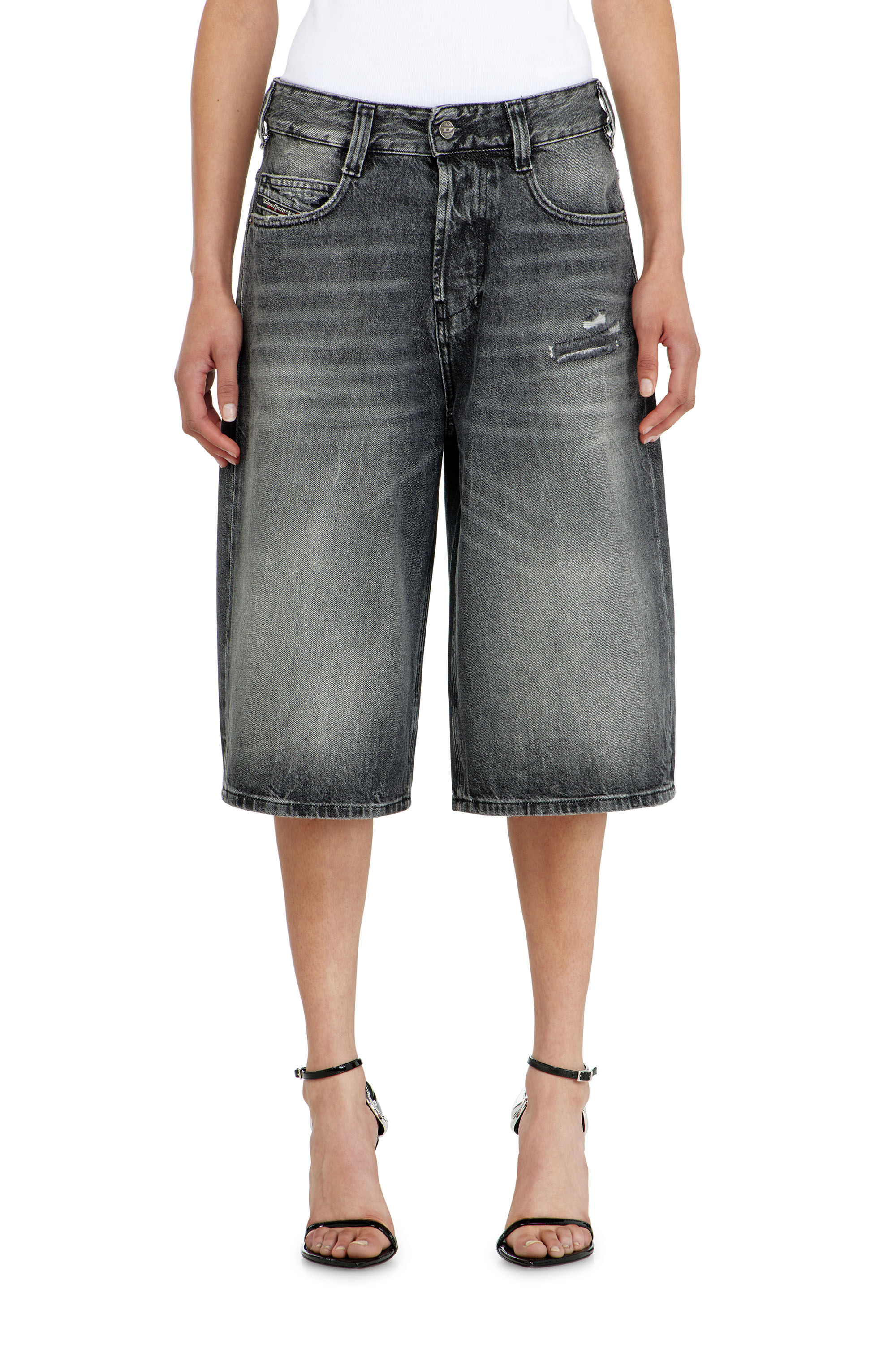Diesel - D-ENIM-M-SHORT, Short en denim relaxed avec abrasions Mixte in ToBeDefined - 1