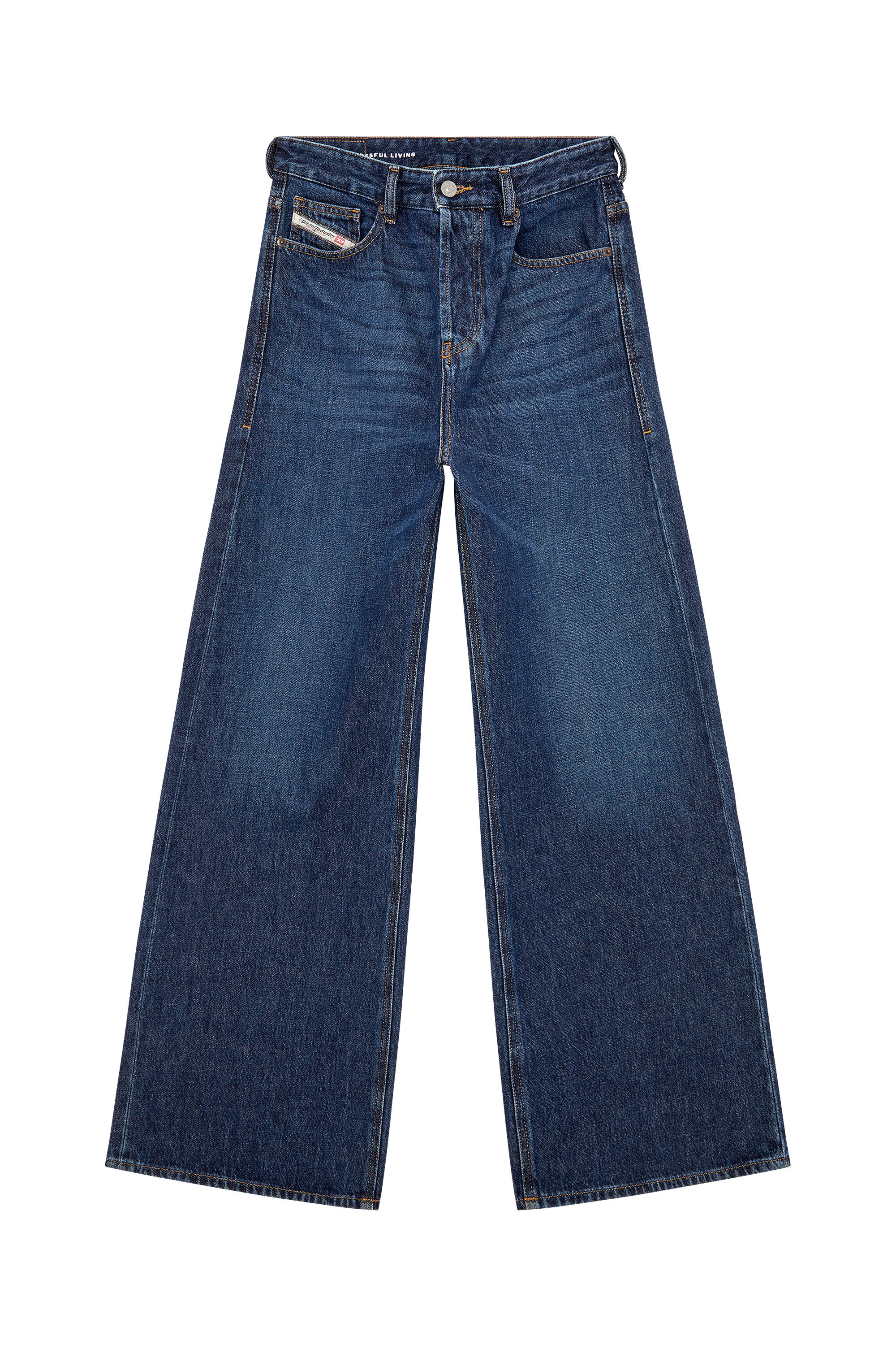Diesel - Woman Straight Jeans 1996 D-Sire 09C03, Dark Blue - Image 2