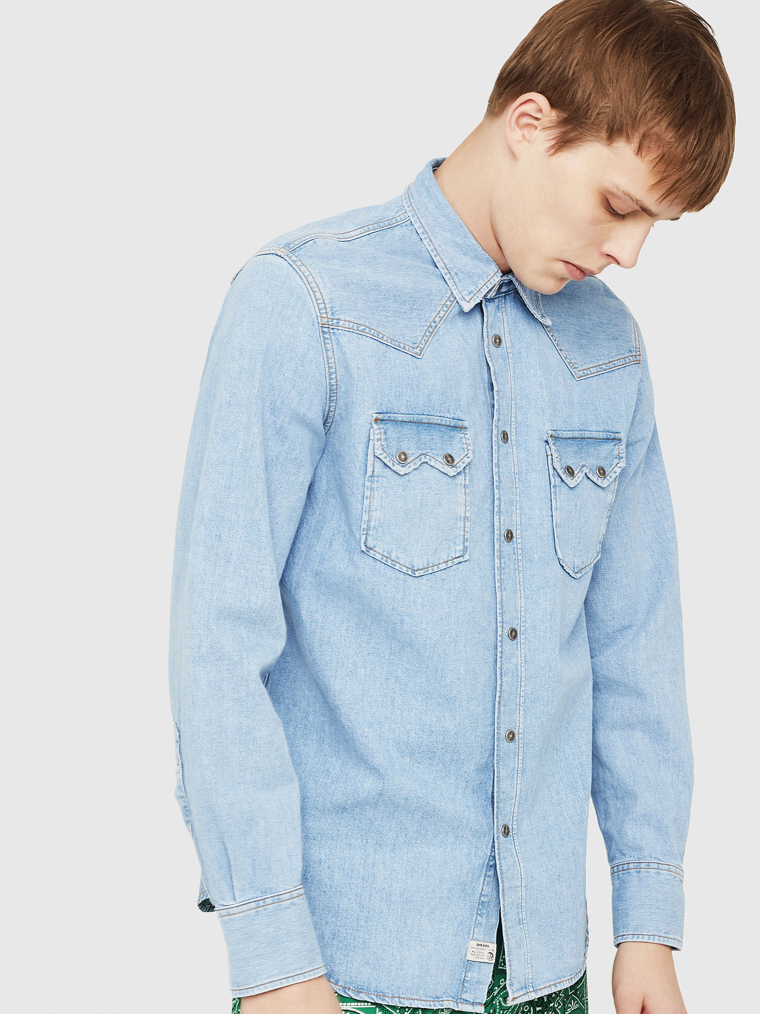 Chemise jean diesel homme Clearance