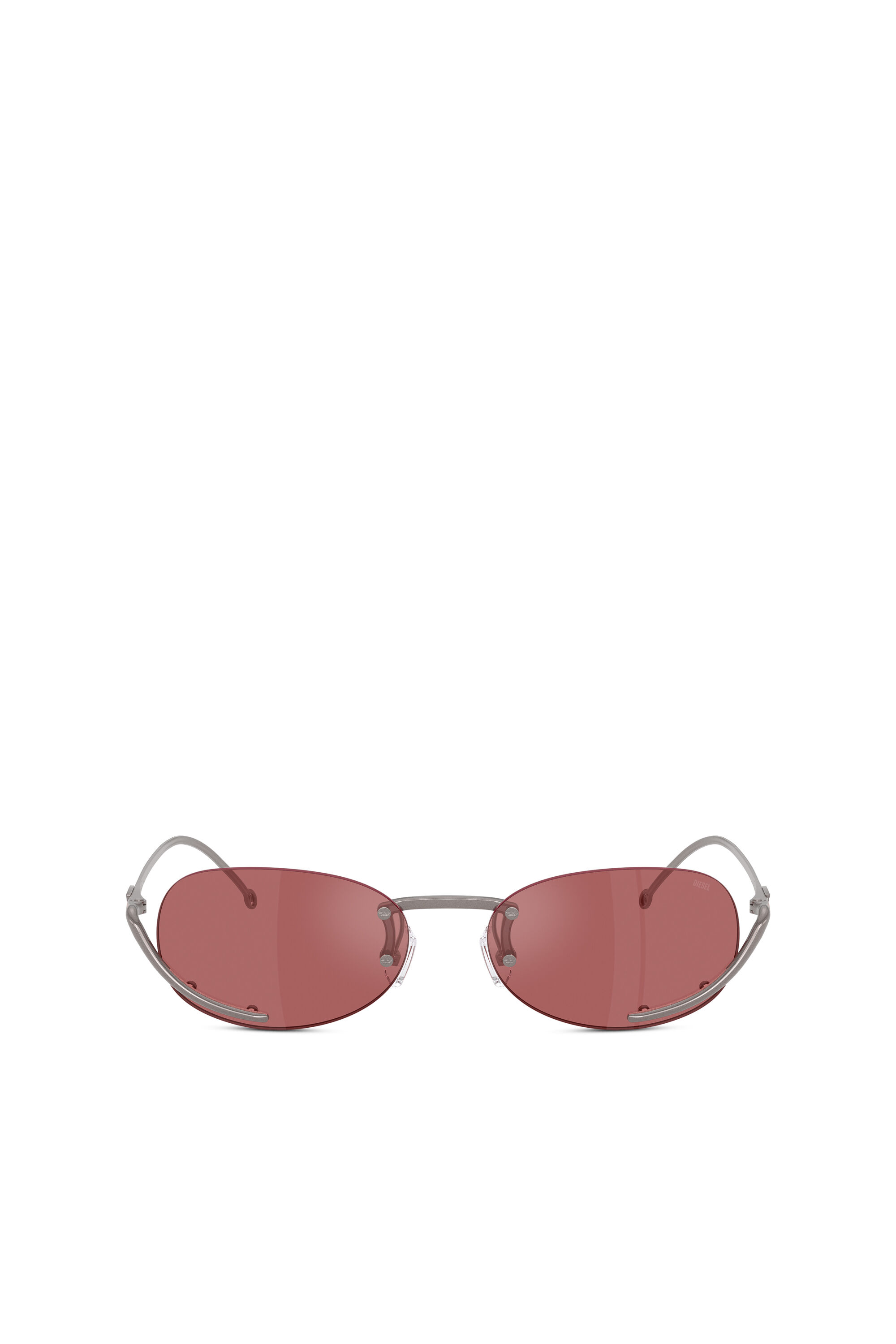 Diesel - 0DL1004, Lunettes de soleil ovales Mixte in Rouge - 1