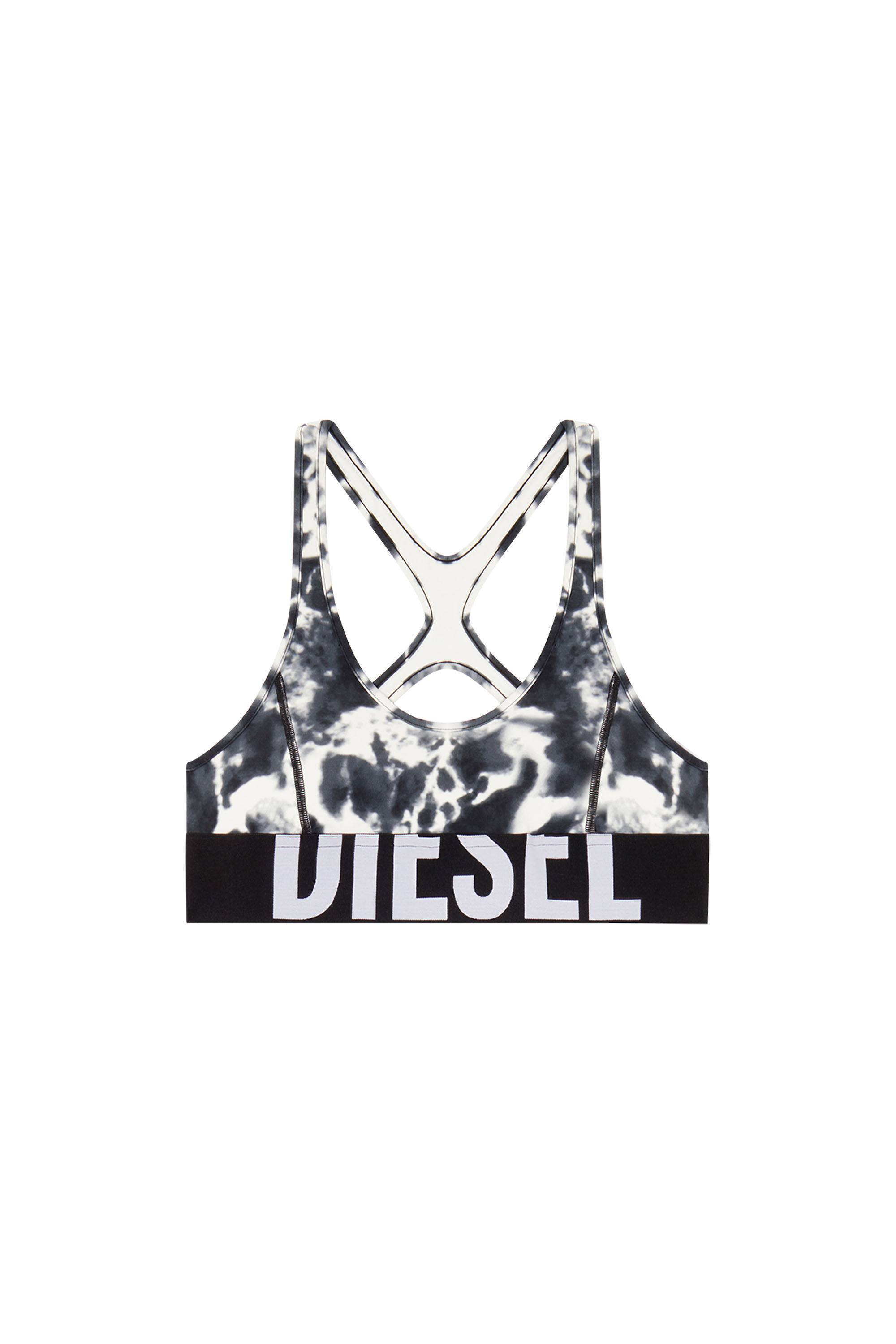 Diesel - ALLISON-D-POP, Soutien-gorge de sport en microfibre imprim&eacute;e Femme in Polychrome - 2