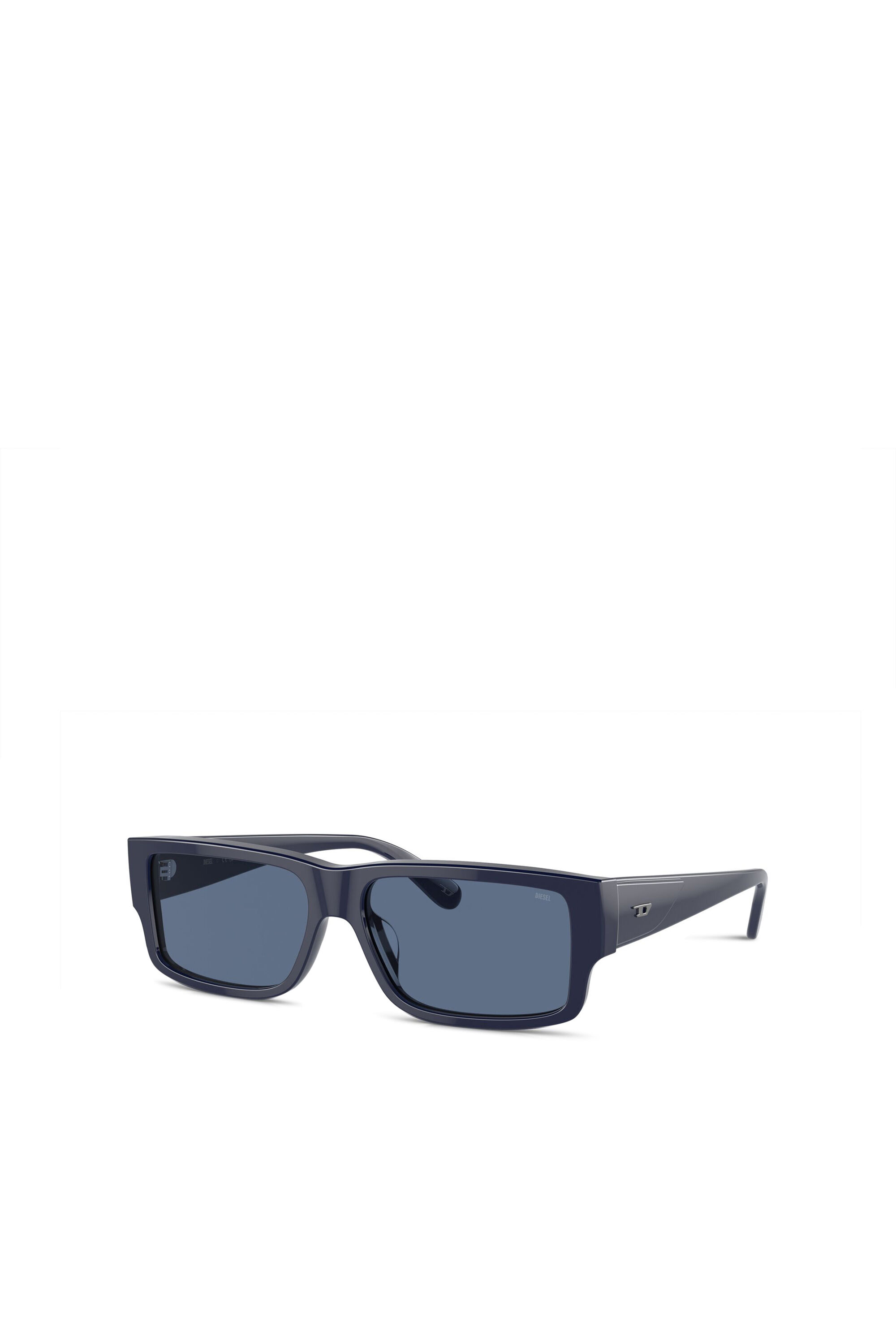 Diesel - 0DL2003 SIZE 57, Lunettes de soleil rectangulaires Homme in Bleu - 5