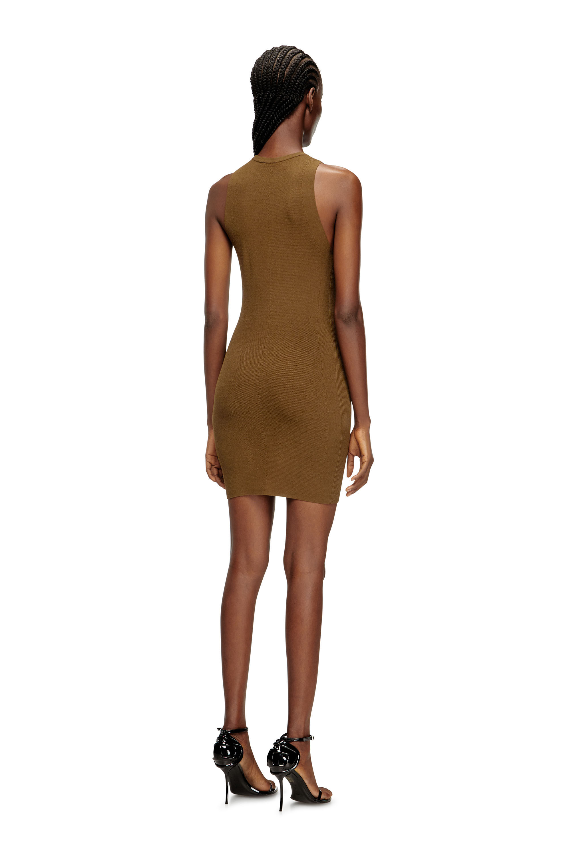 Diesel - M-CADDIX, Robe sans manches en maille côtelée Femme in ToBeDefined - 4
