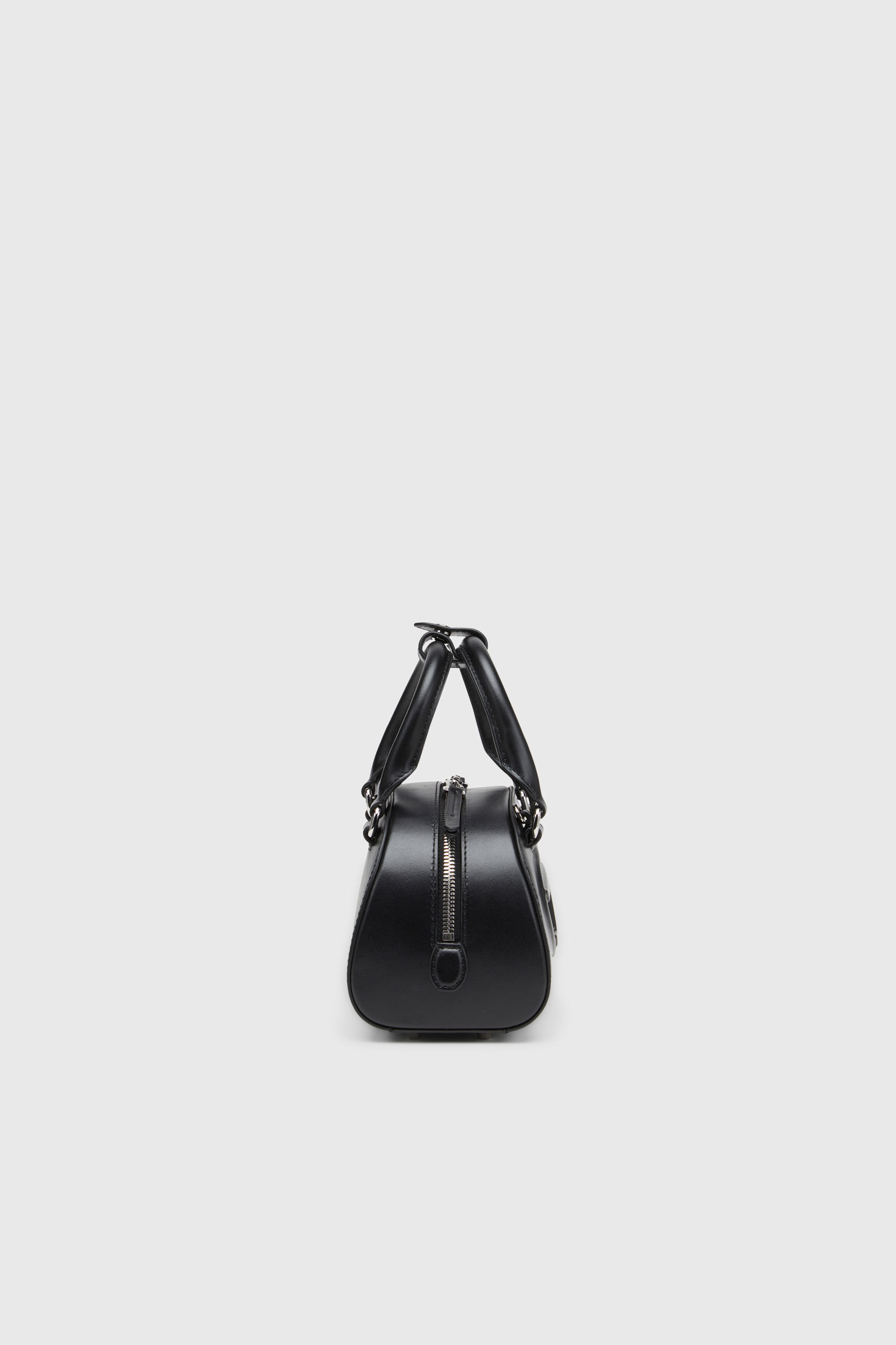 Diesel - 1DR DOME CROSSBODY, 1DR Dome - Petit sac bowling en cuir noir pour femme Femme in Noir - 5