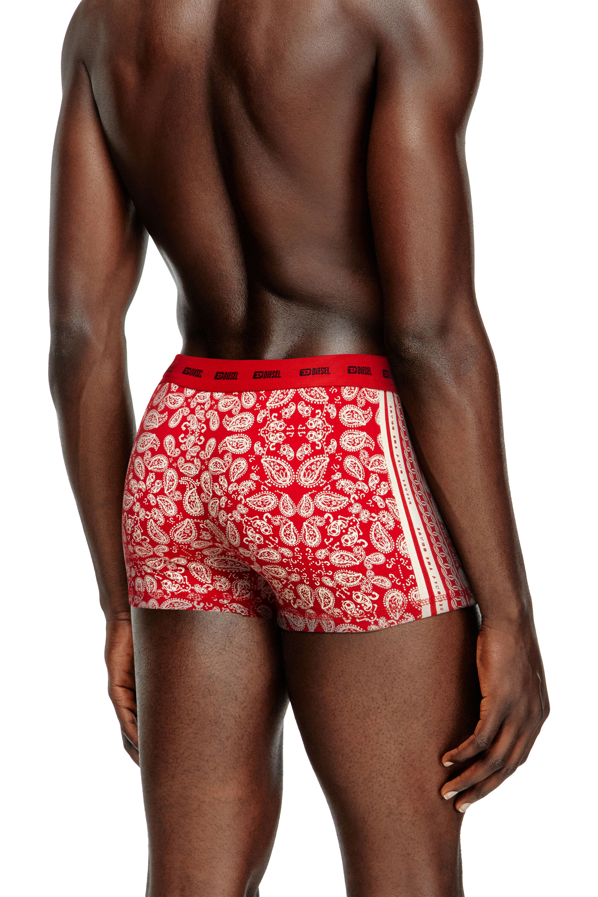 Diesel - DAMIEN-GFT-UTLT-3PACK, Lot de 3 boxers en coton stretch Homme in Polychrome - 4