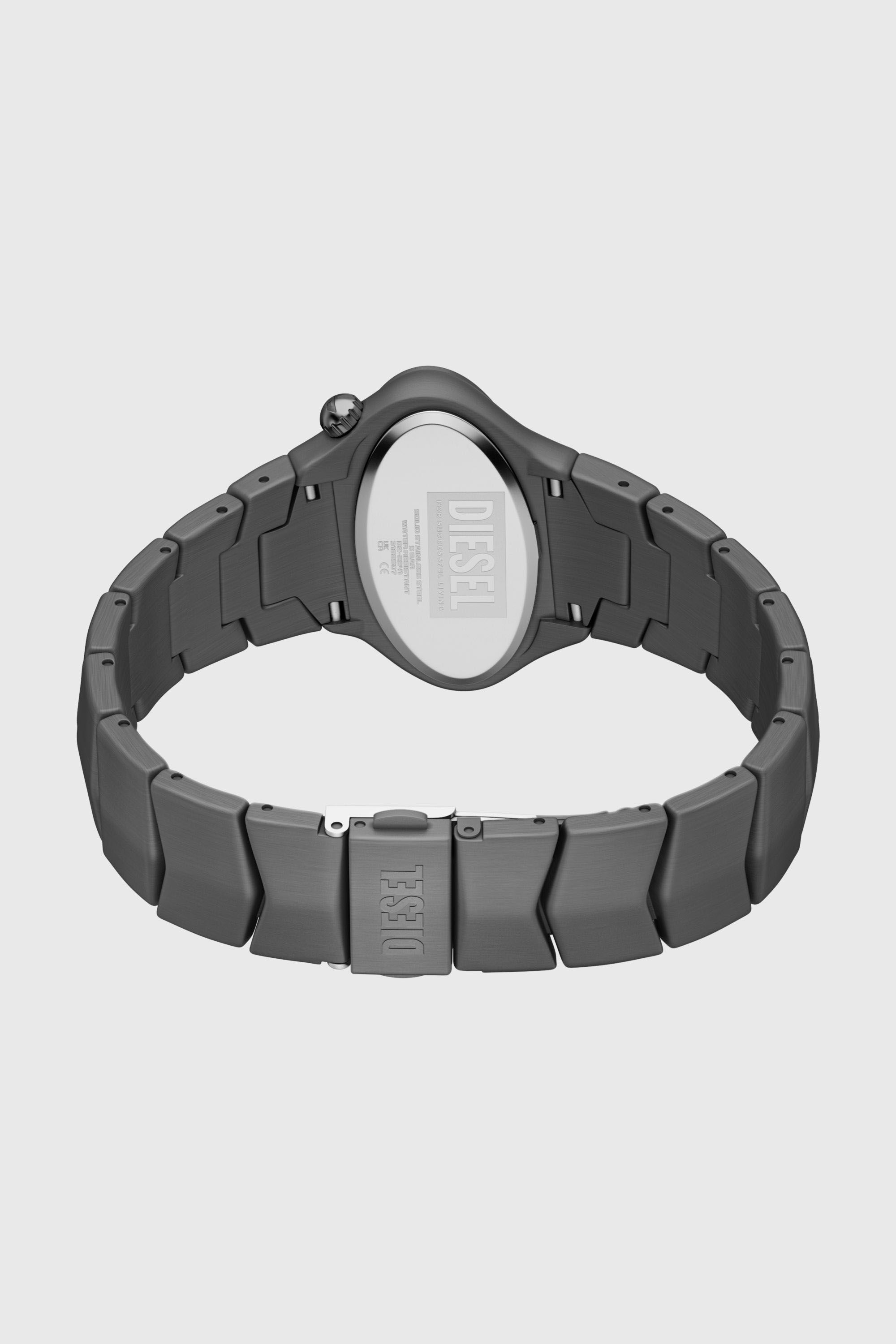 Diesel - DZ2241 WATCH, D-Rush montre en acier inoxydable gunmetal Homme in Gris - 6