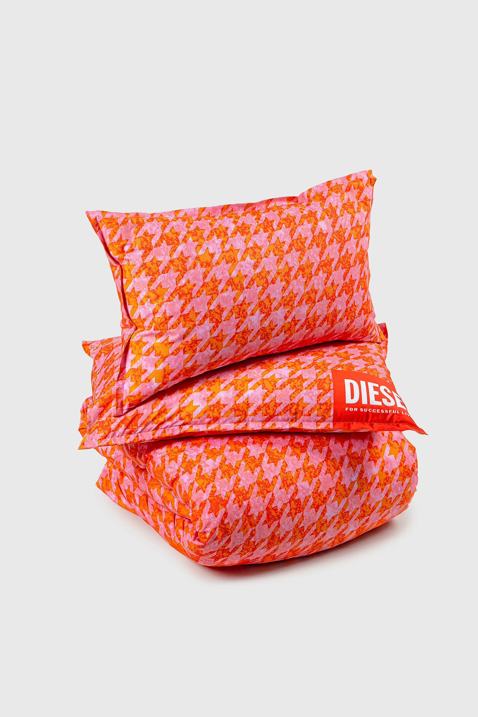 Diesel - 1018105  DROP PINK/RED PERCALE DUVET COV, Parure de lit en percale pour lit queen size Mixte in Orange - 2