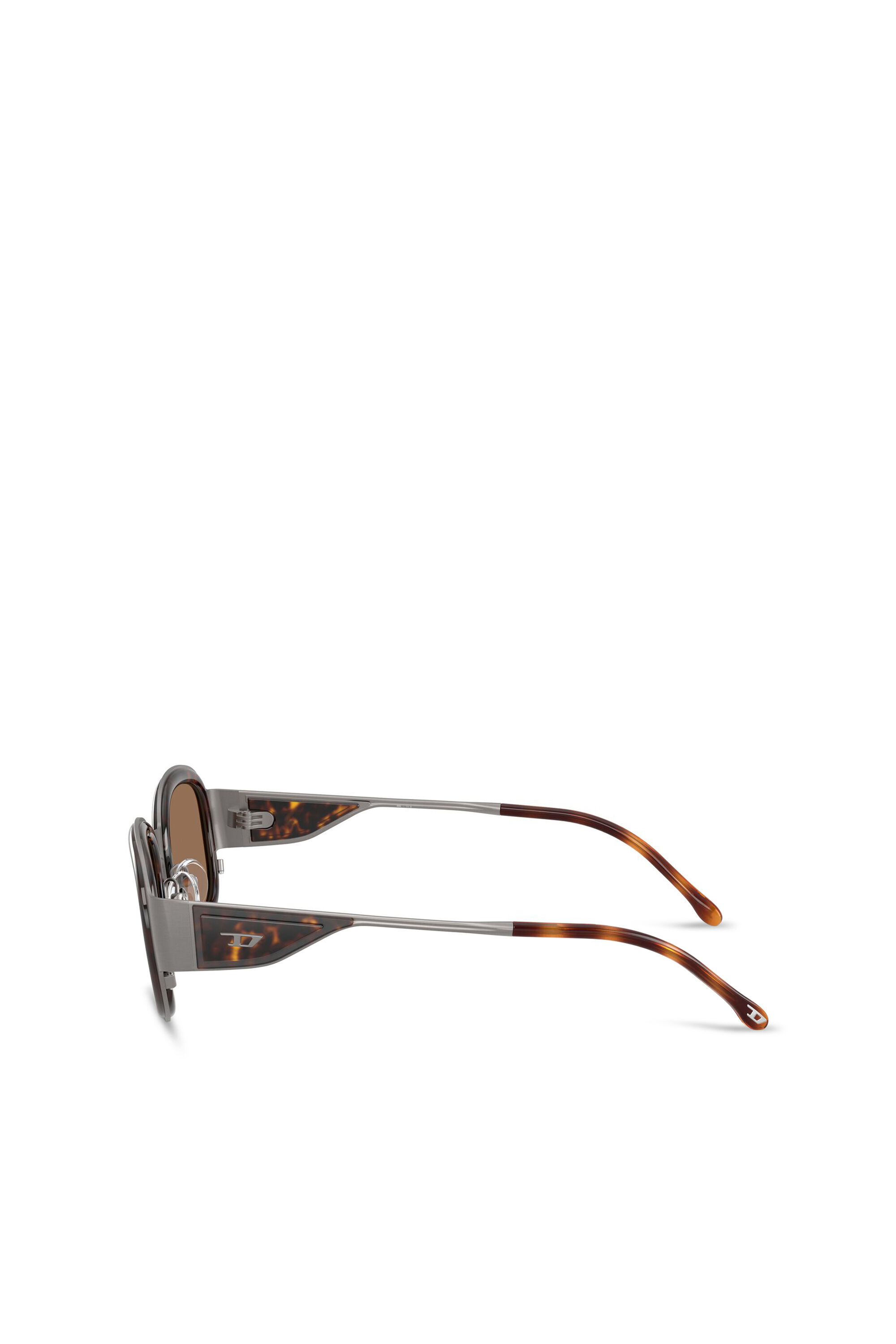 Diesel - 0DL1020, Lunettes de soleil carr&eacute;es Mixte in Marron - 2