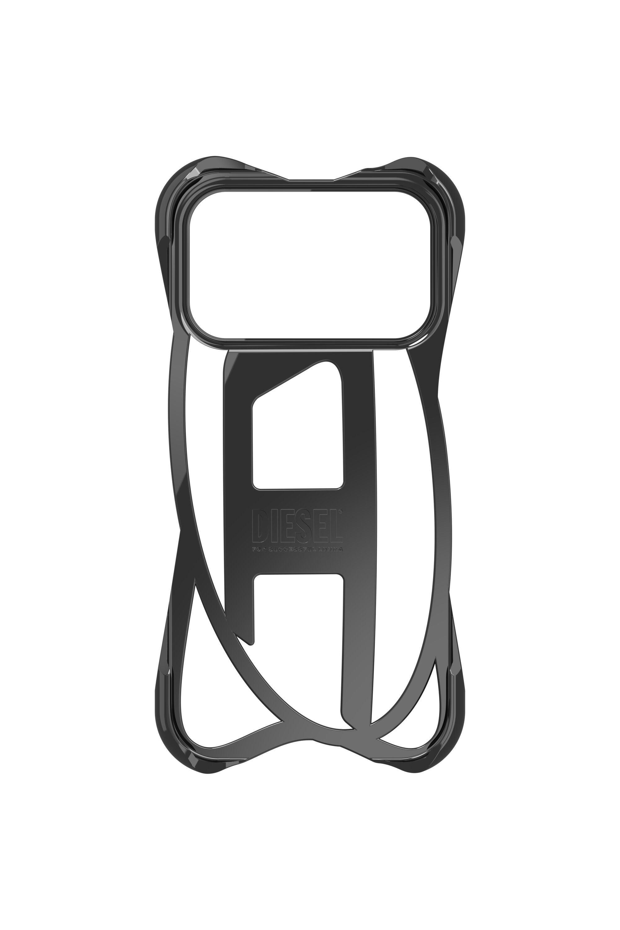 Diesel - 60448  D FRAME CASE, Étui brillant Caged D pour iPhone 17 Pro Mixte in Noir - 4