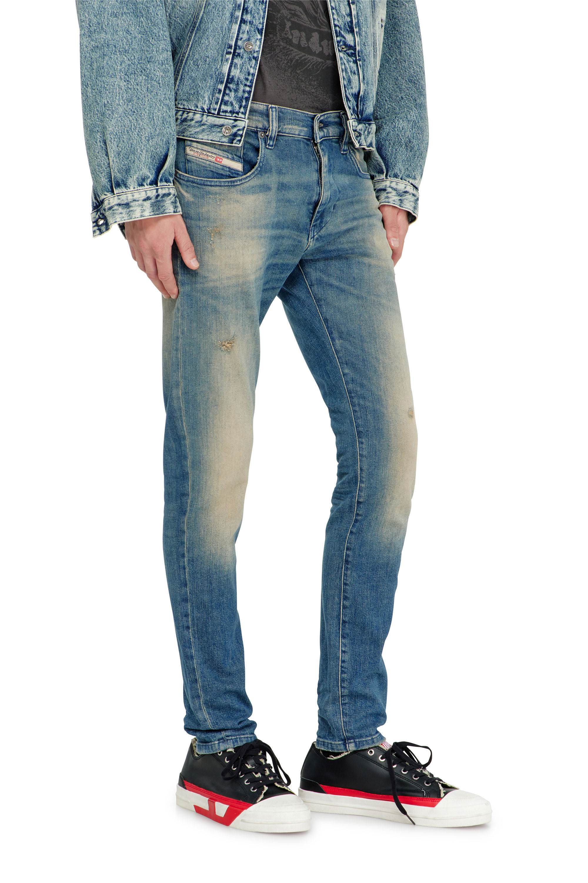 Diesel - Slim Jeans 2019 D-Strukt 0KBBW Homme, Bleu moyen - Image 7