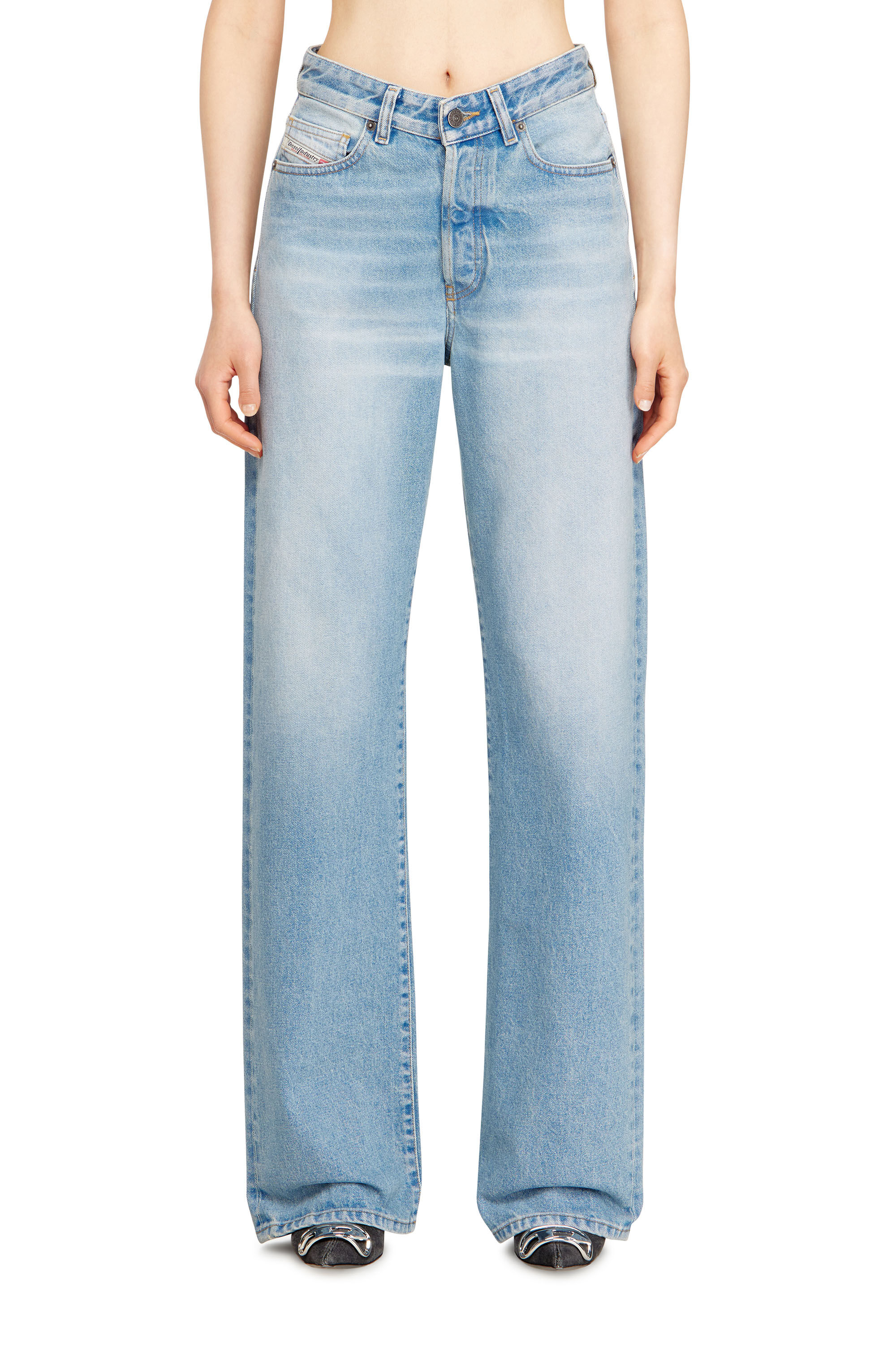 Diesel - Regular Jeans 1971 D-Sent 007FA Femme, Bleu Clair - Image 3