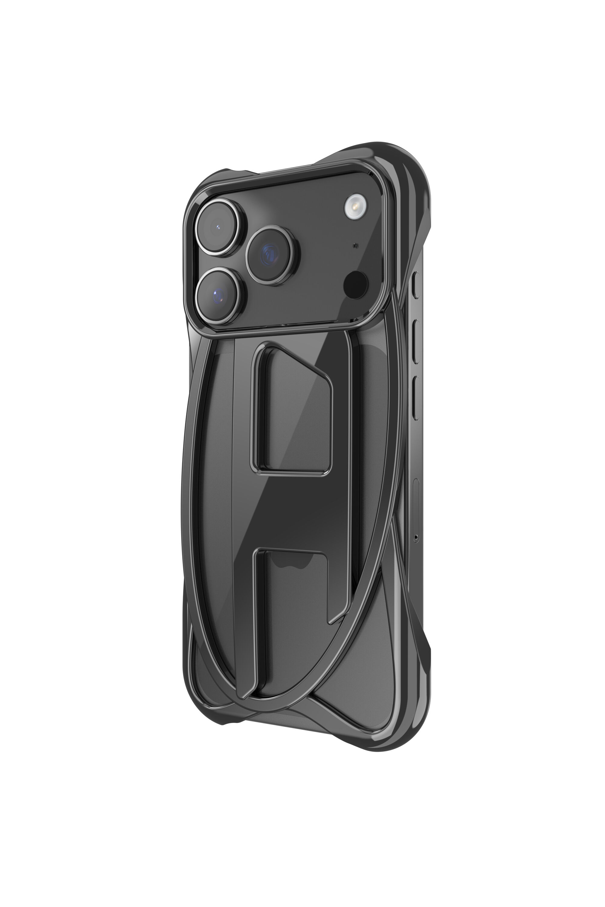 Diesel - 60448  D FRAME CASE, Étui brillant Caged D pour iPhone 17 Pro Mixte in Noir - 5