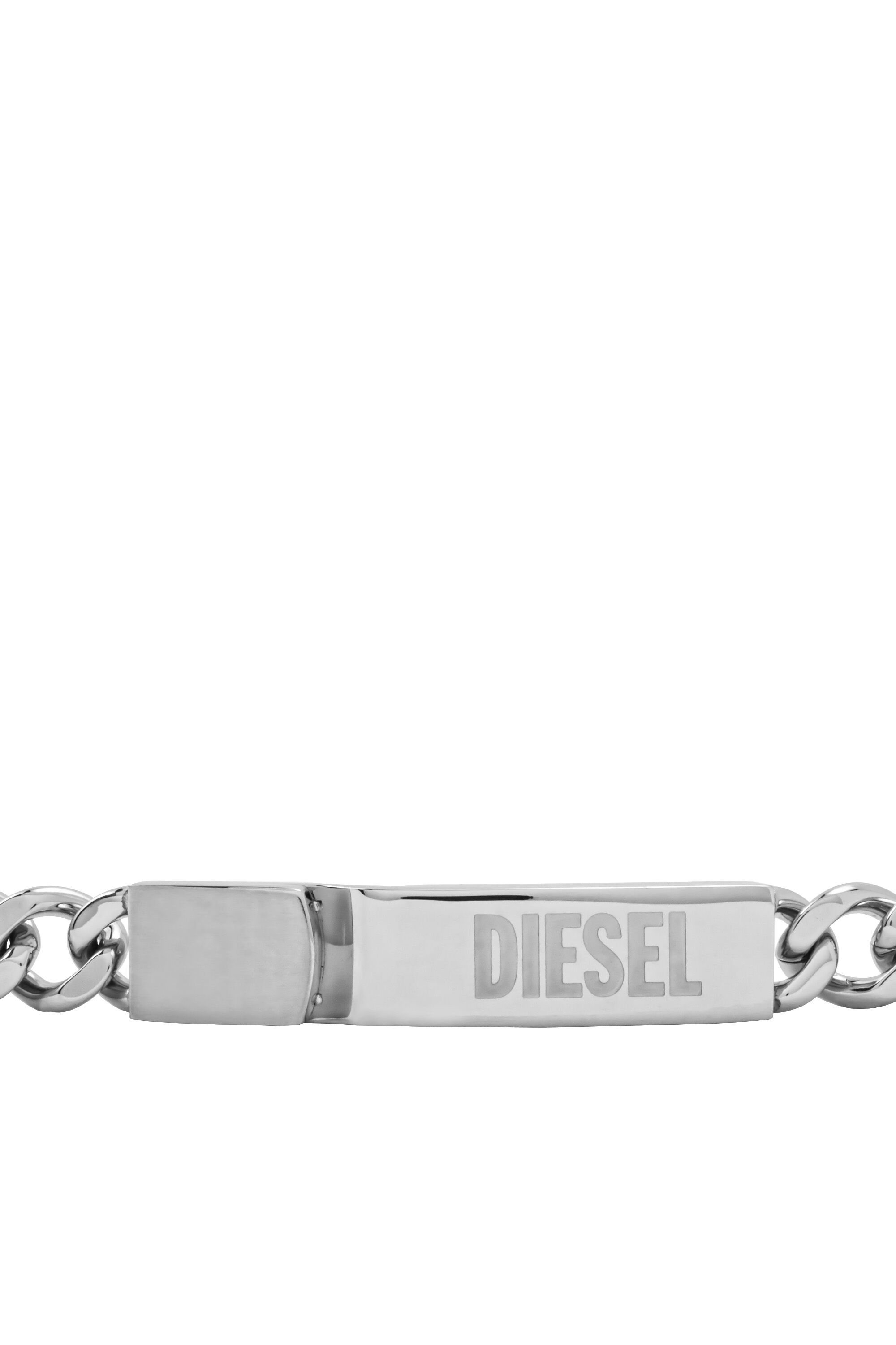 Diesel - DX0966, Homme Bracelet avec plaque in Gris argenté - Image 3
