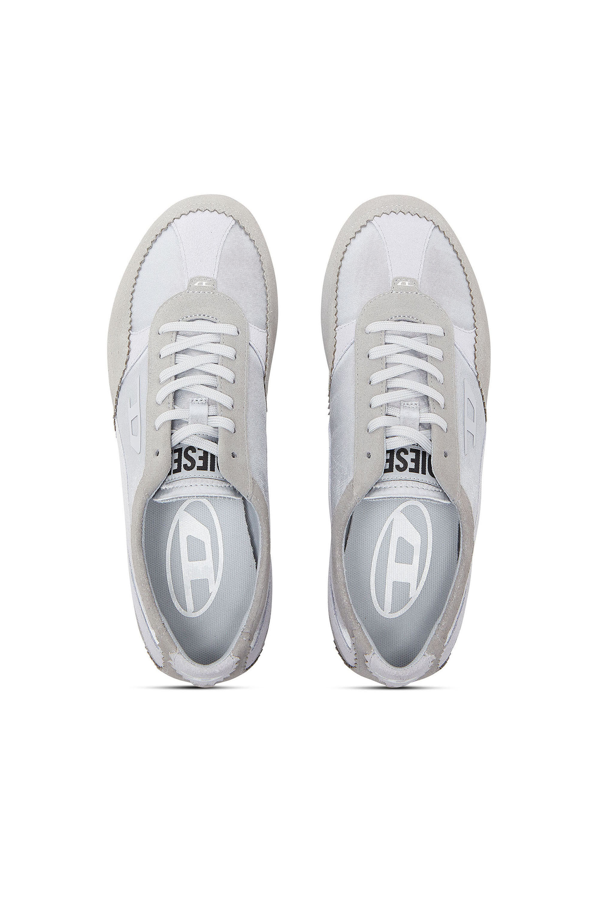 Diesel - D-MILE LOW II W, D-Mile - Baskets avec empi&egrave;cements en su&egrave;de Femme in Bleu - 4