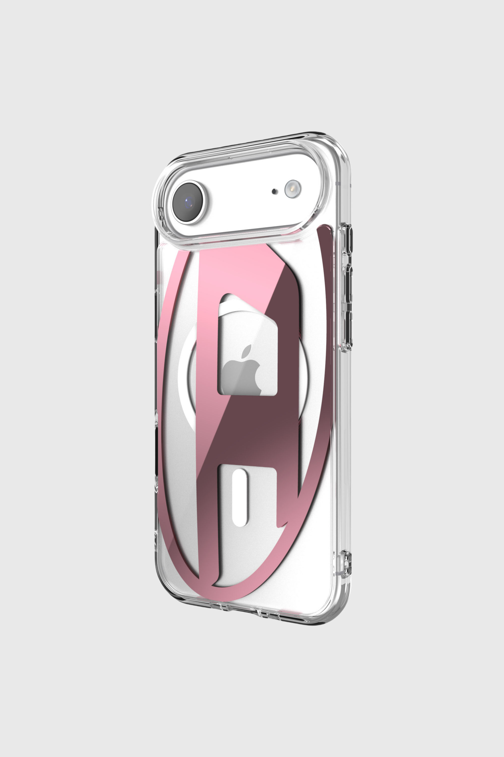 Diesel - 60420 AOP CASE, &Eacute;tui m&eacute;tallique Oval D avec Magsafe pour iPhone 17 Air Mixte in Rose - 3