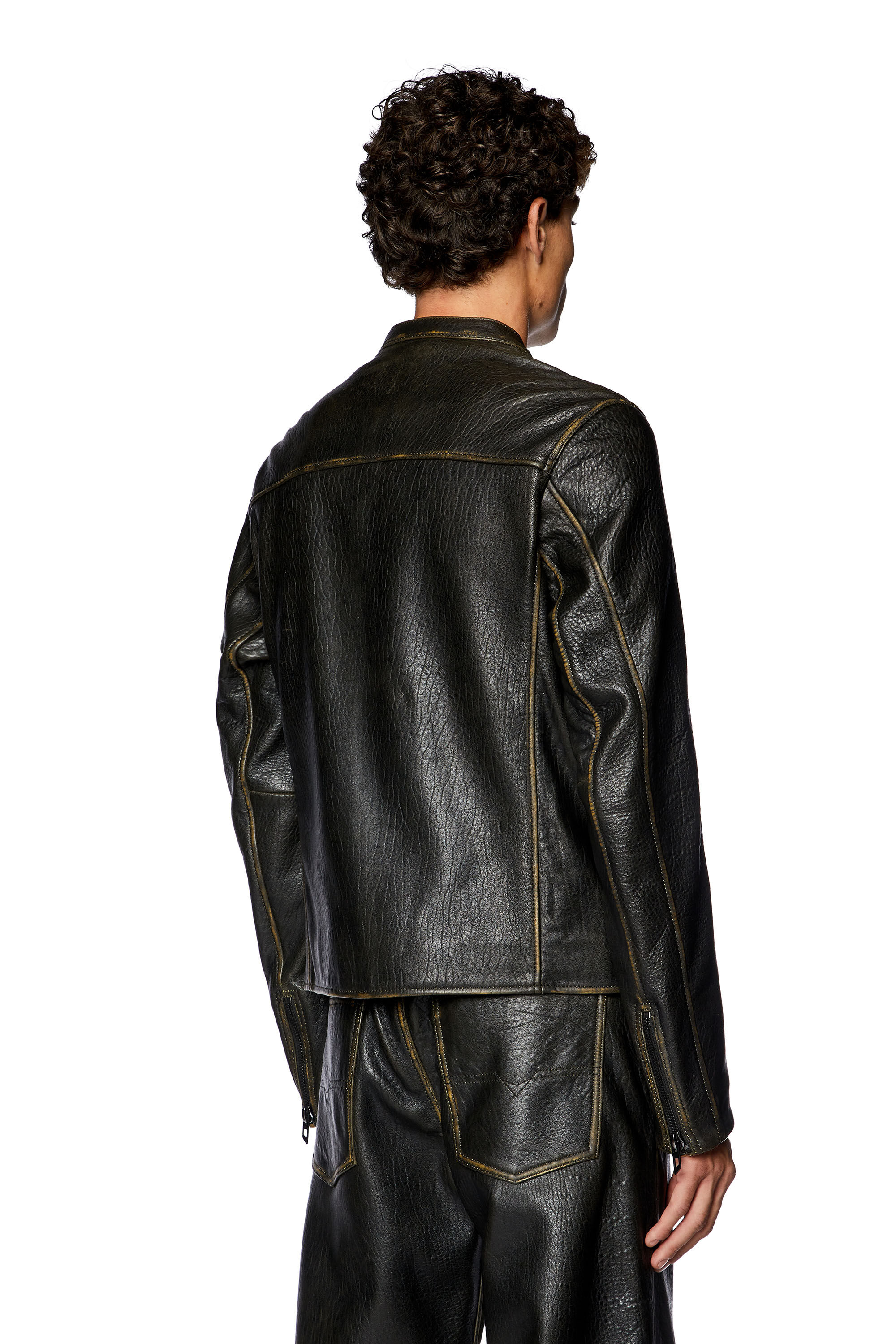 Veste en shop cuir diesel femme