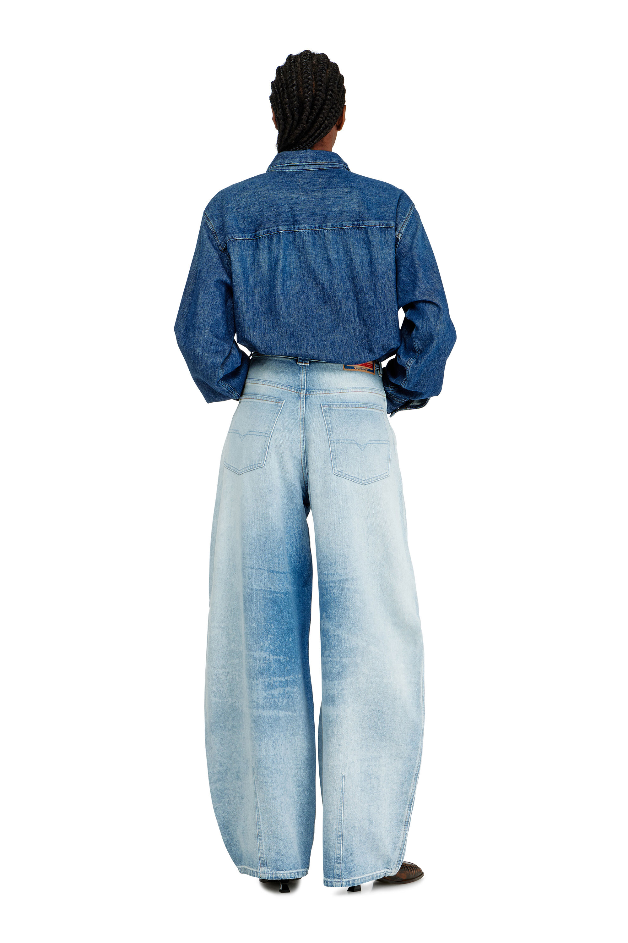 Diesel - Relaxed Jeans 1987 D-Khelz 007EE Femme, Bleu Clair - Image 3