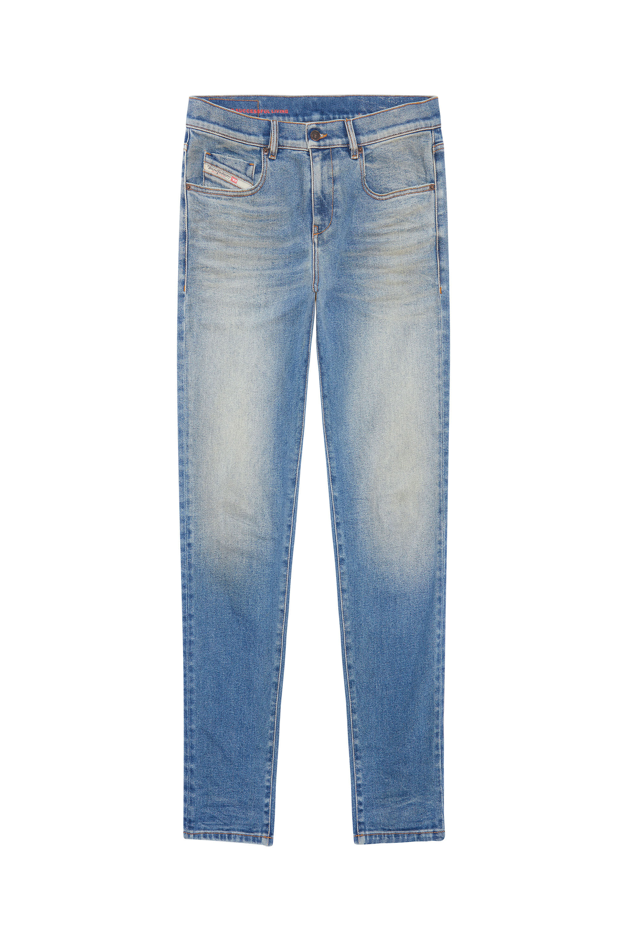 Diesel - 2019 D-STRUKT 09D81 Slim Jeans, Bleu Clair - Image 2