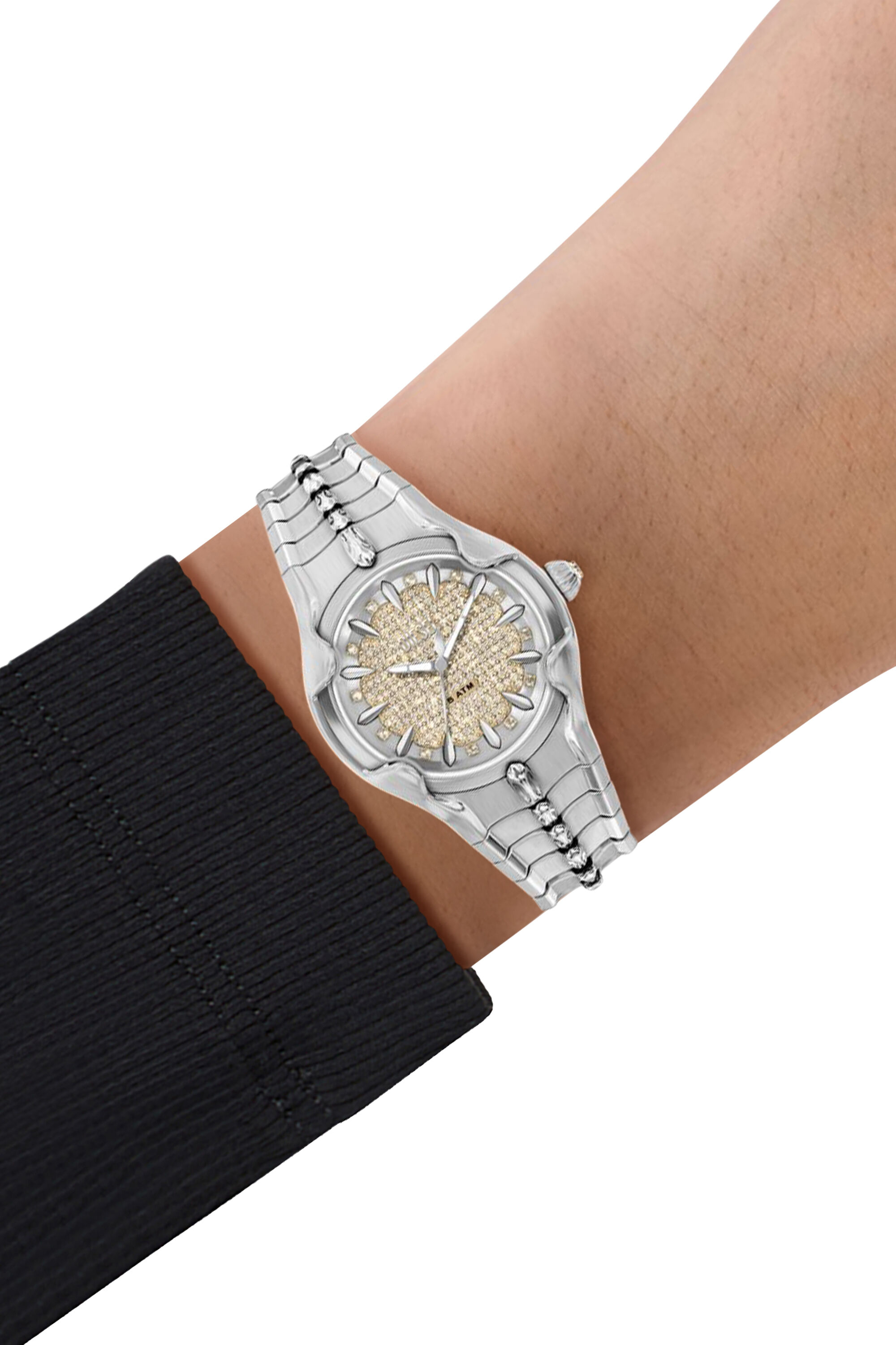 Diesel - DZ5631 WATCH, Montre Vert en acier inoxydable Homme in Gris argent&eacute; - 8