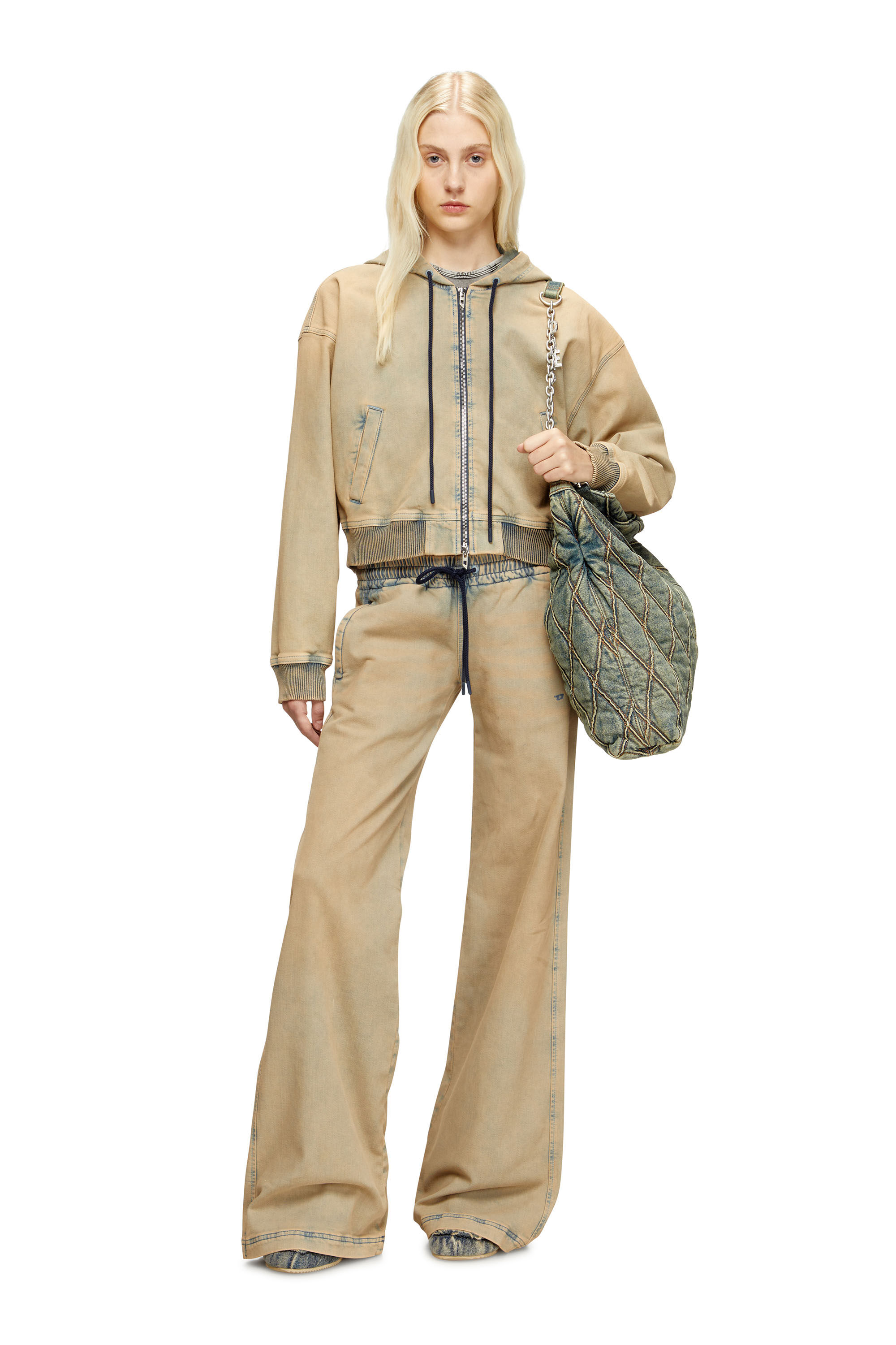 Diesel - Relaxed 2078 D-Ainty Joggjeans® 09M33 Femme, Bleu/Beige - Image 1