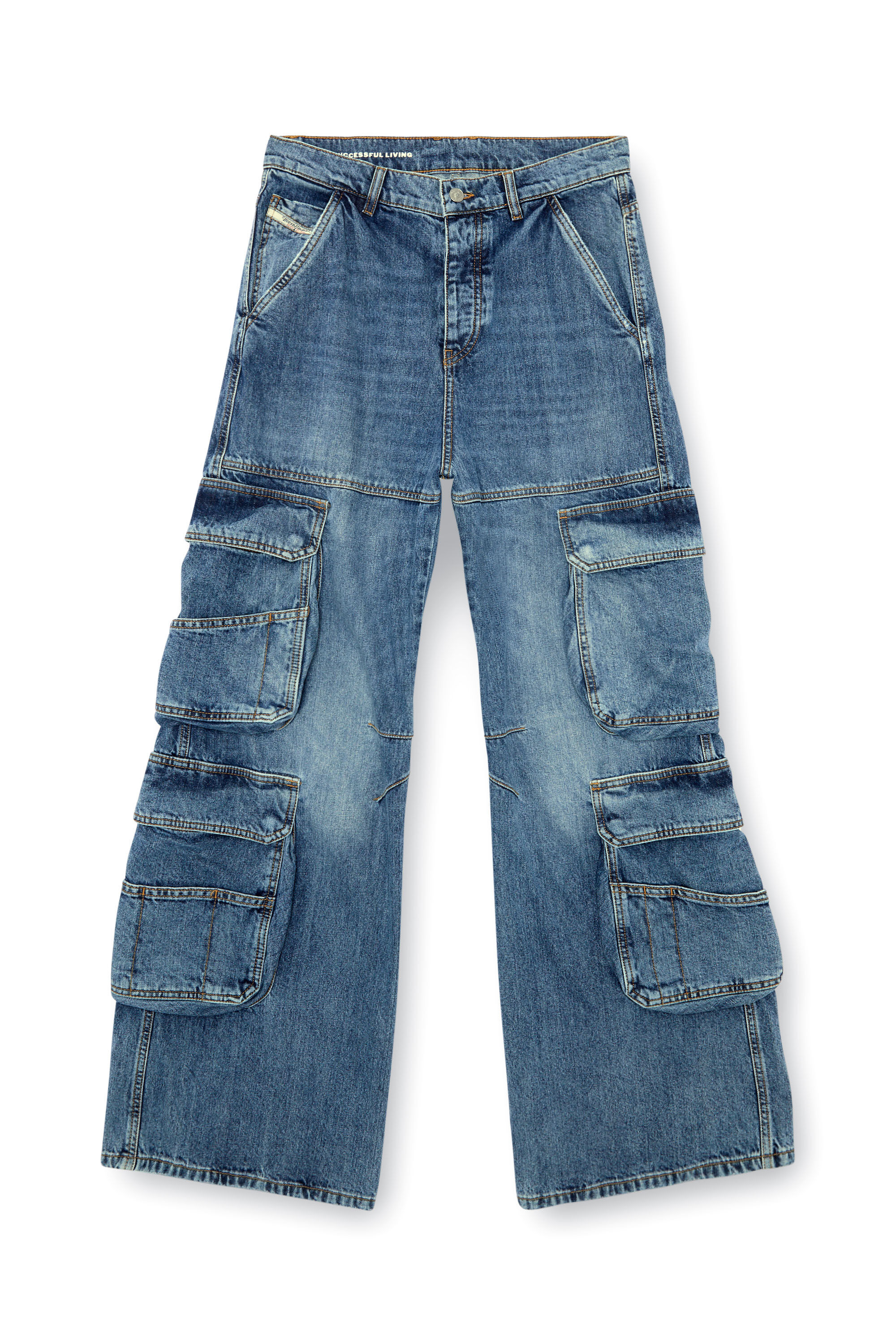 Diesel - Relaxed Jeans 1996 D-Sire 0NLAX Femme, Bleu moyen - Image 2