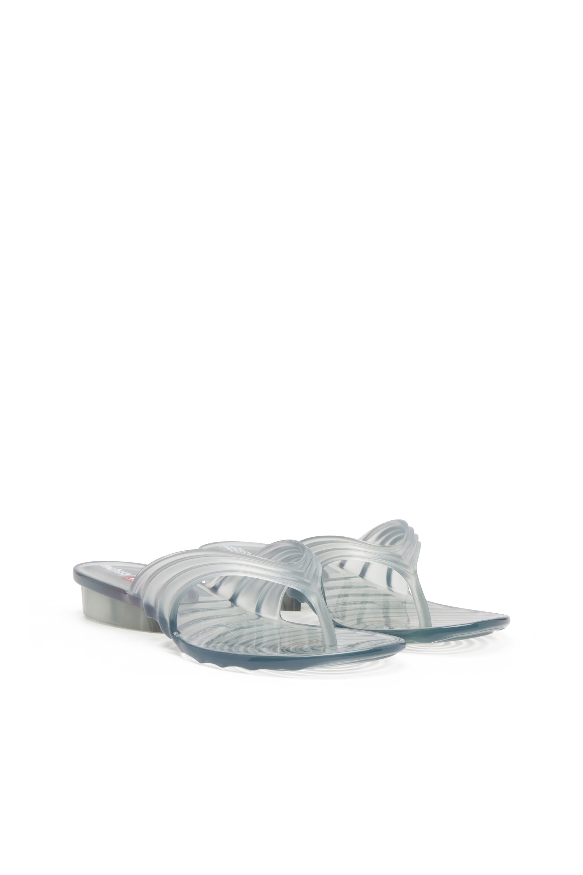 Diesel - MELISSA QUANTUM THONG, Tong sculpturale en Melflex&reg; Femme in Gris - 2