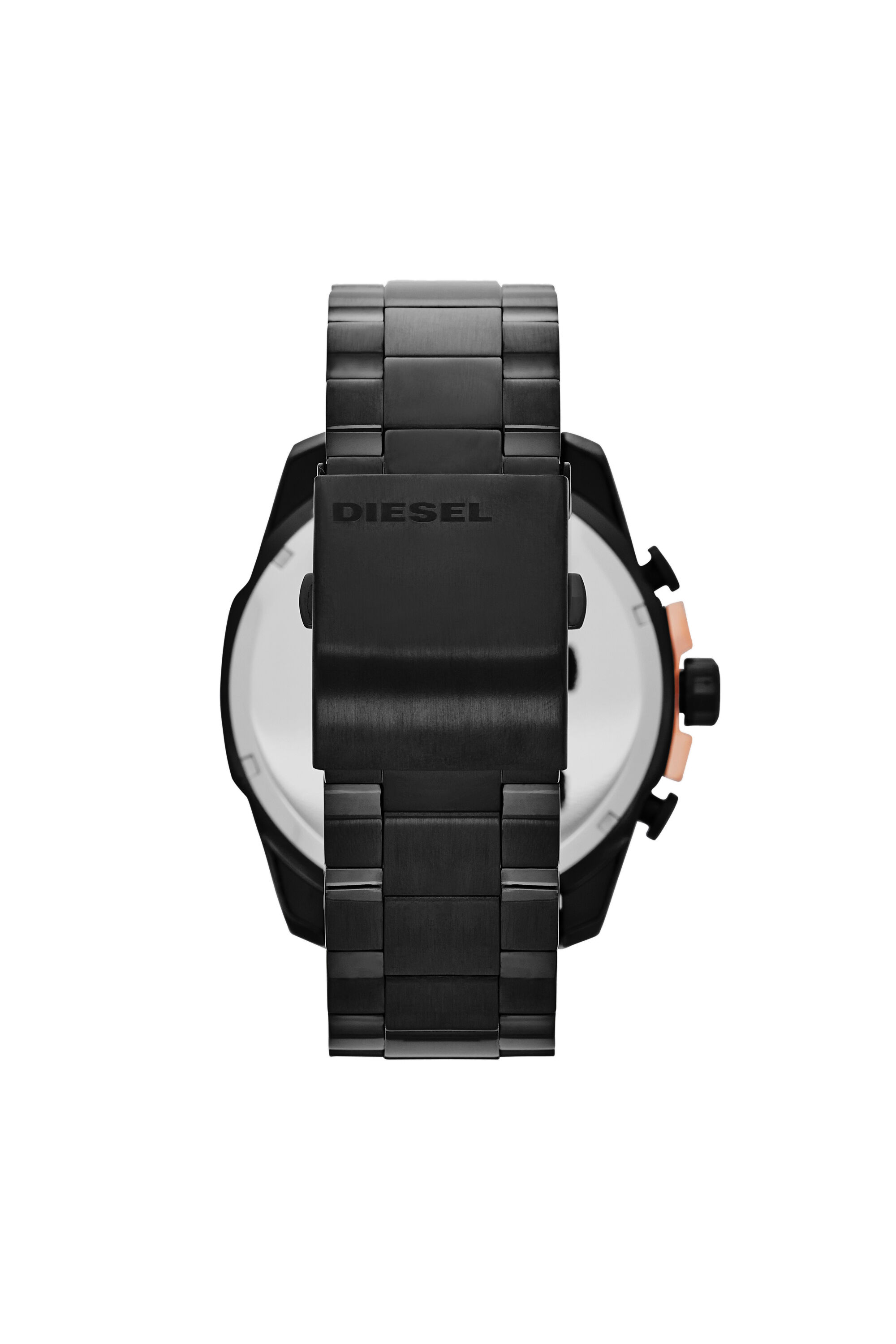 DZ4309 Homme Mega Chief montre en acier noir Diesel