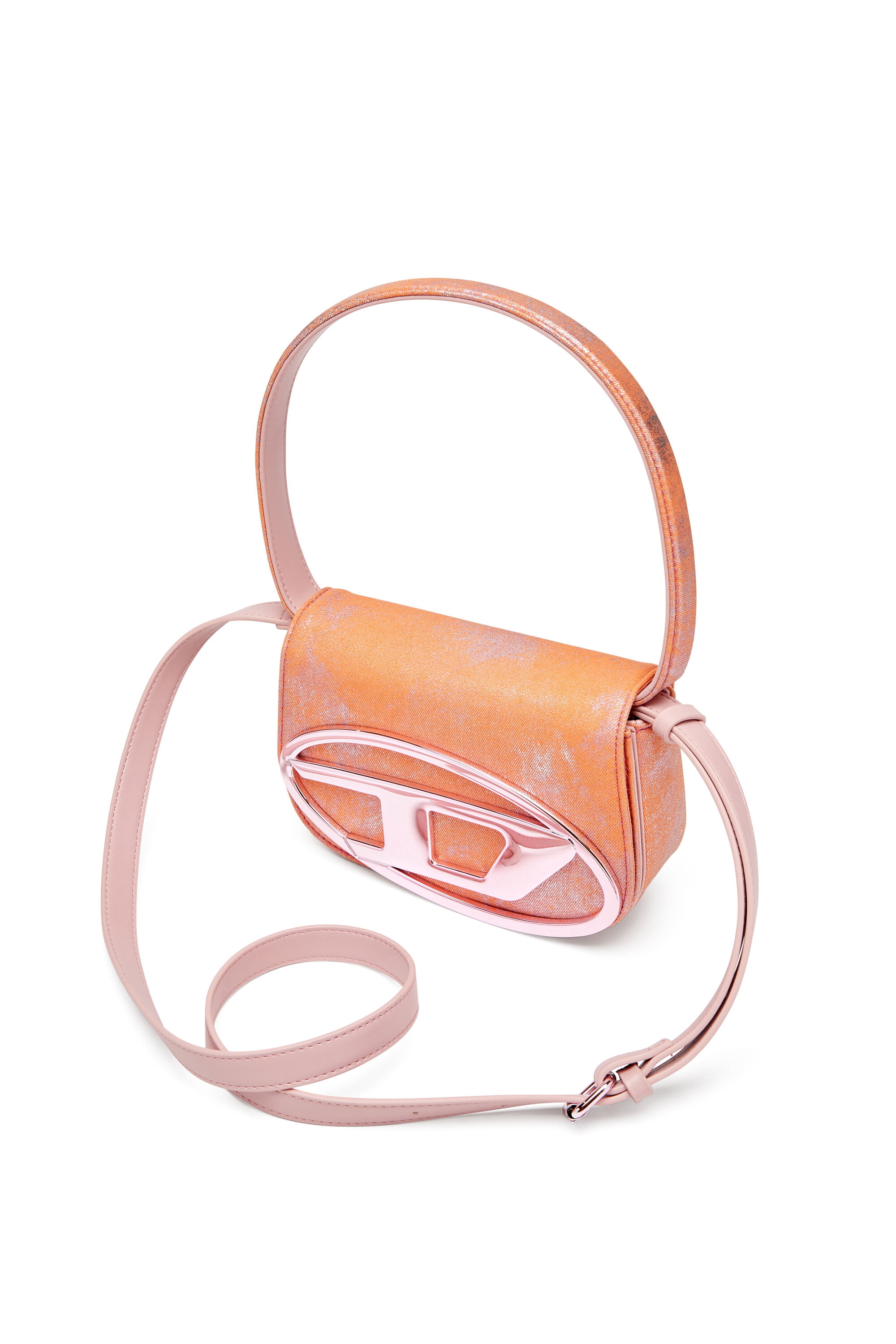 Diesel - 1DR, 1DR-Sac à bandoulière signature en denim couleur pop Femme in Rose - 2