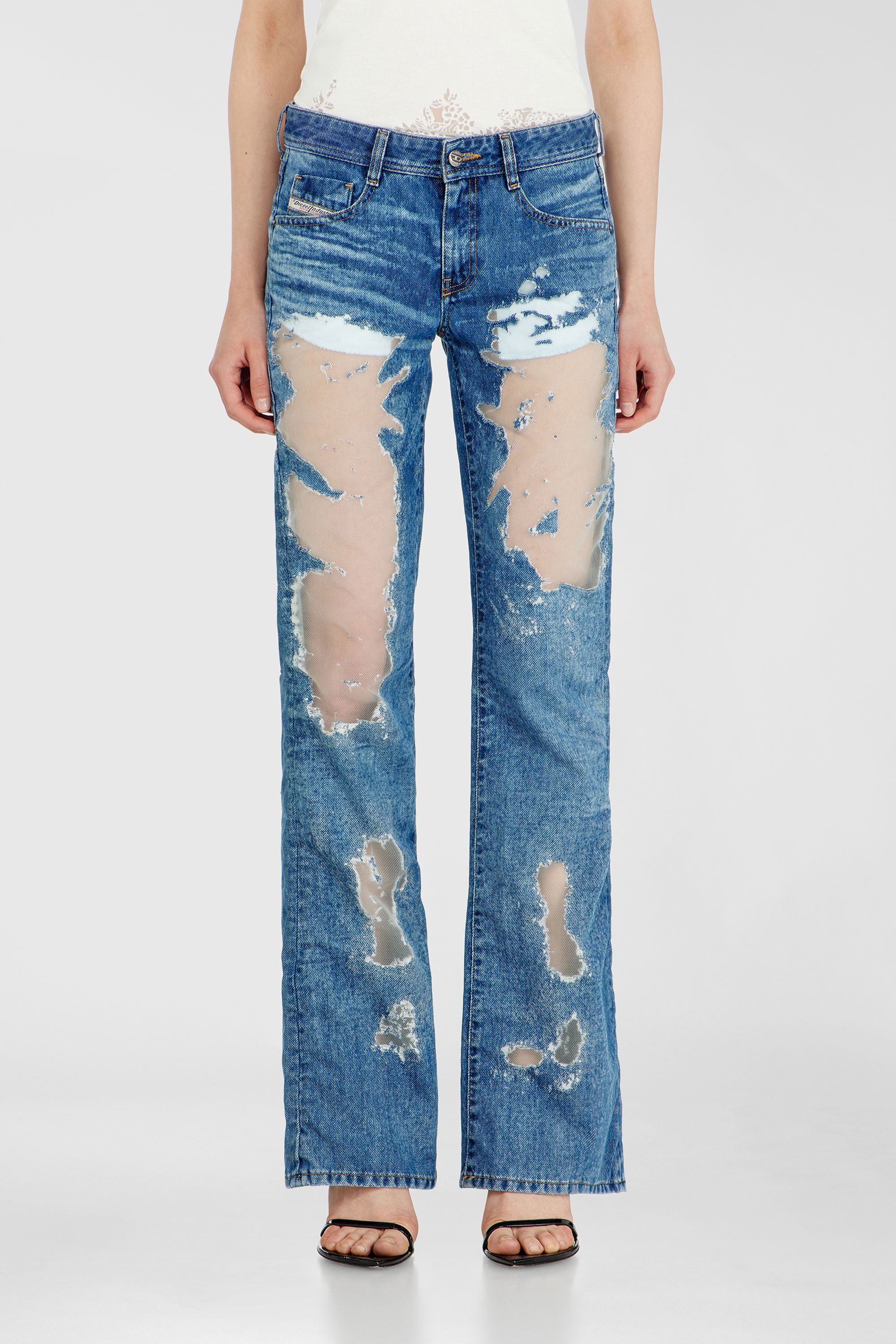 Diesel - Bootcut Jeans 1969 D-Ebbey 068ZH Femme, Bleu moyen - Image 2